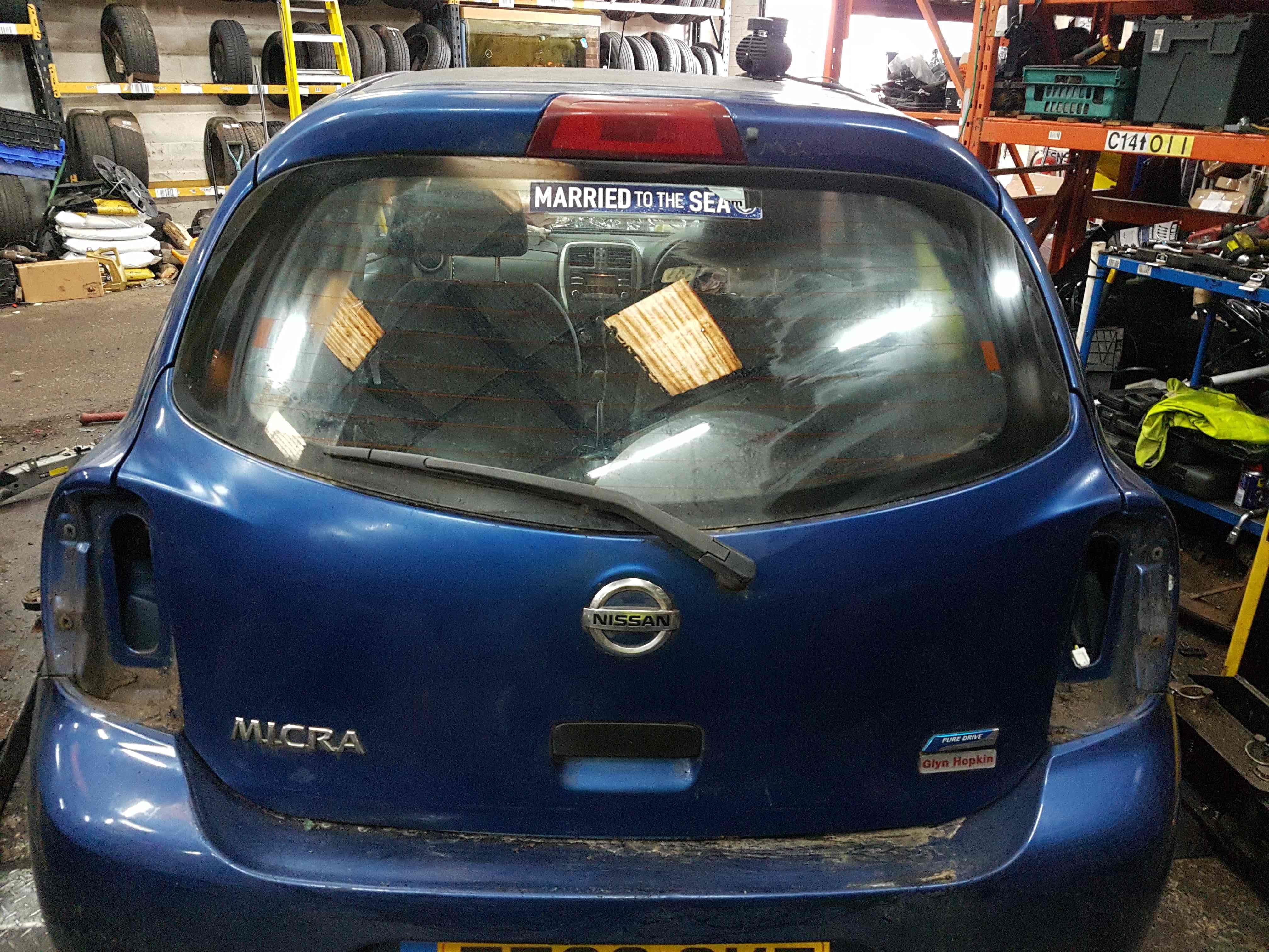 Thumb 2 Nissan Micra K13 2010-2017 Rear Tailgate Boot Hatch Lid B53 Blue