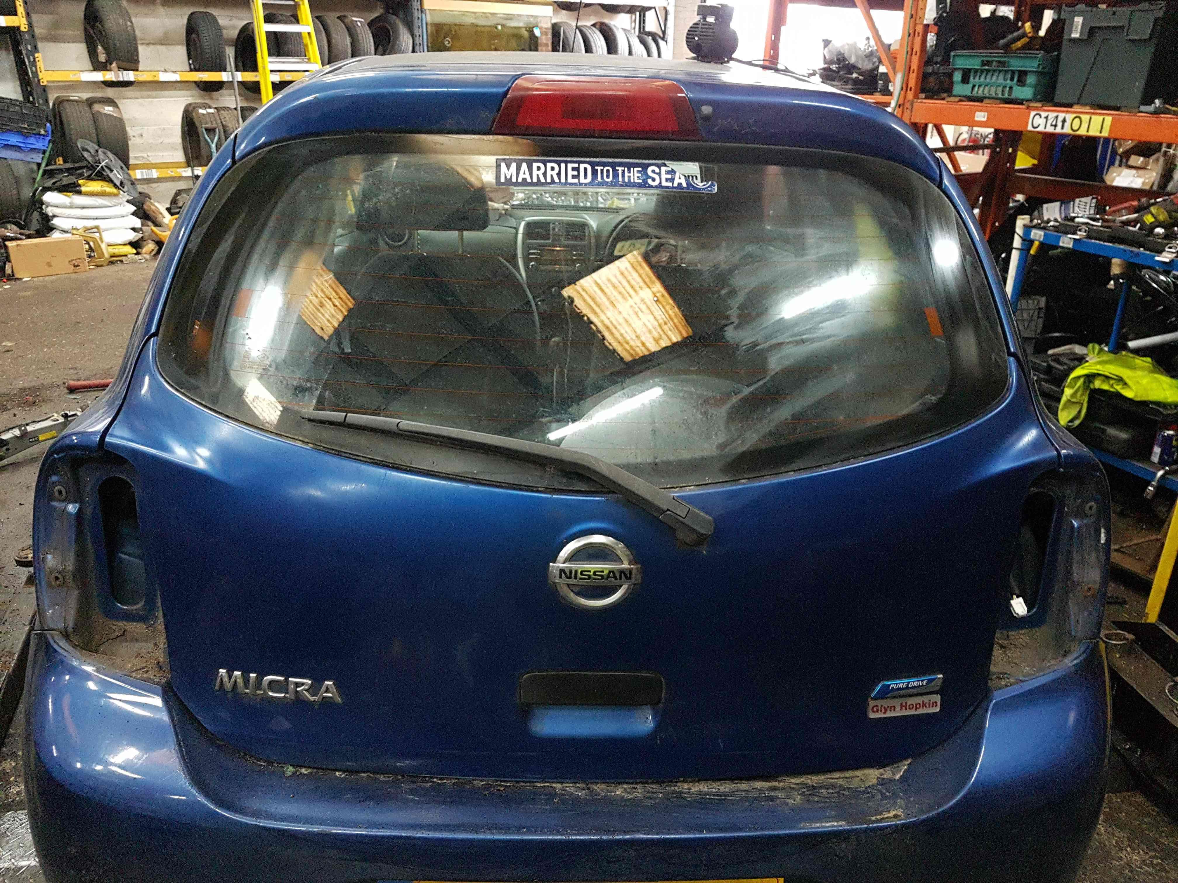 Thumb 4 Nissan Micra K13 2010-2017 Rear Tailgate Boot Hatch Lid B53 Blue