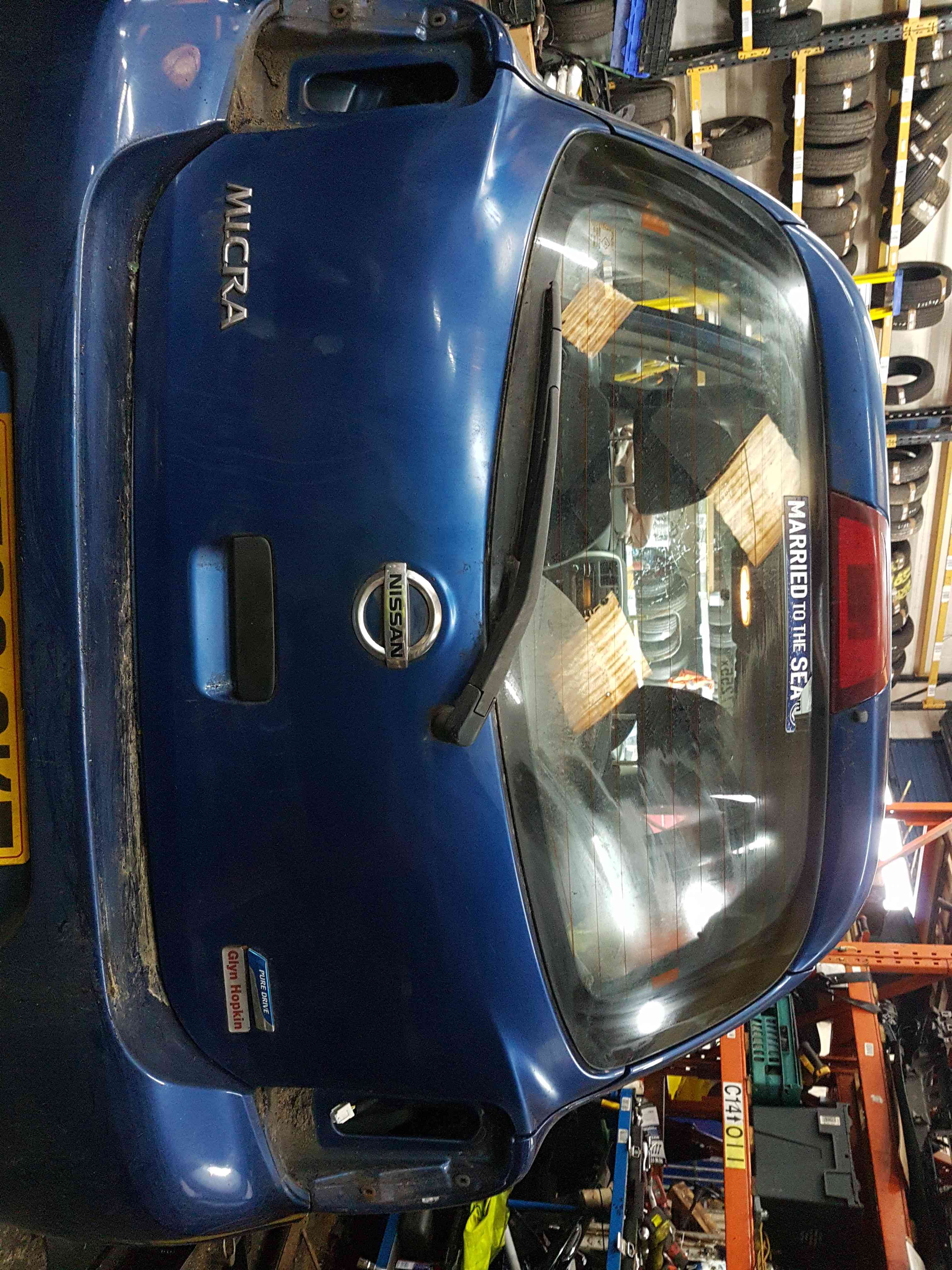 Thumb 6 Nissan Micra K13 2010-2017 Rear Tailgate Boot Hatch Lid B53 Blue