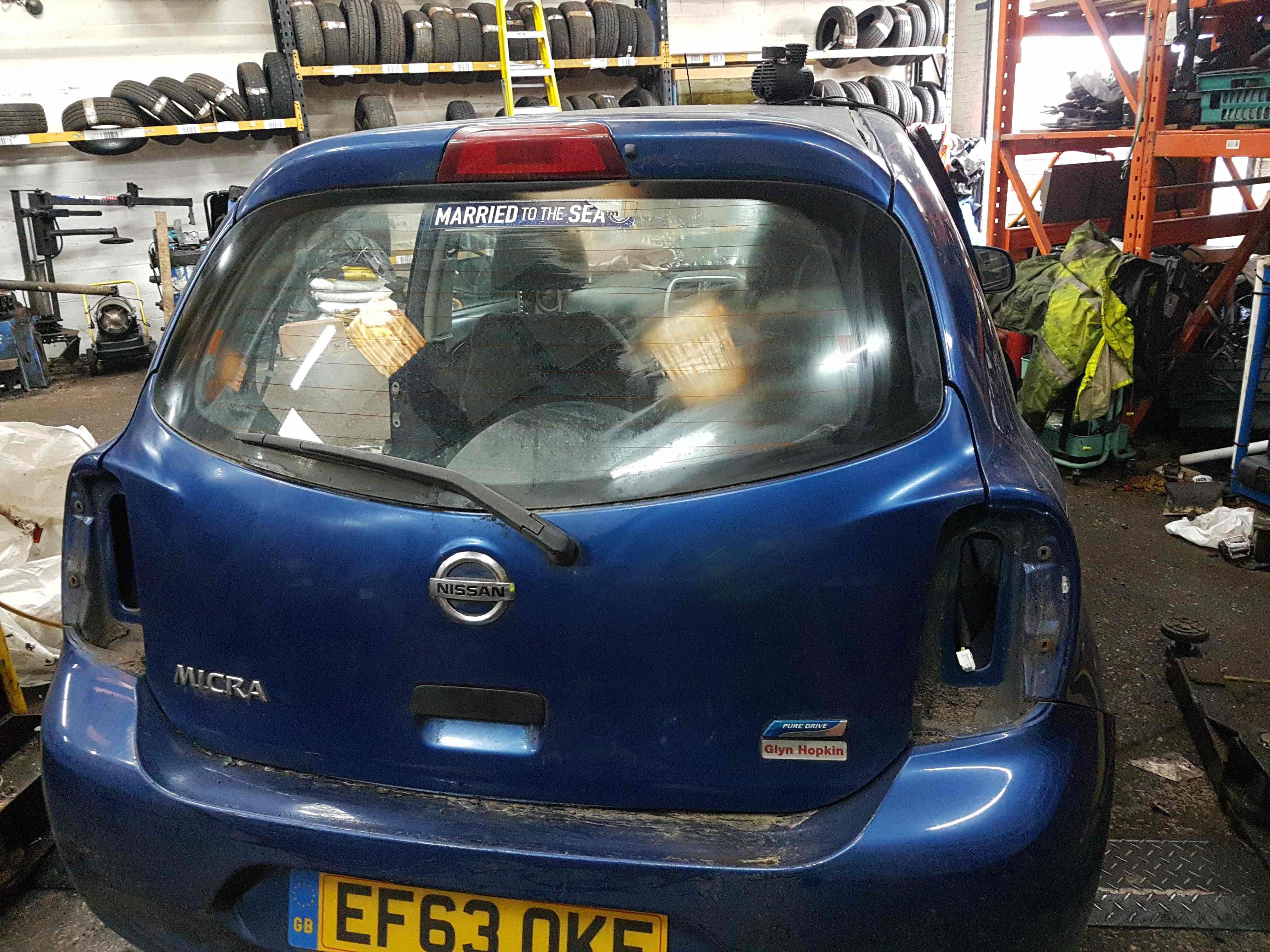 Thumb 9 Nissan Micra K13 2010-2017 Rear Tailgate Boot Hatch Lid B53 Blue