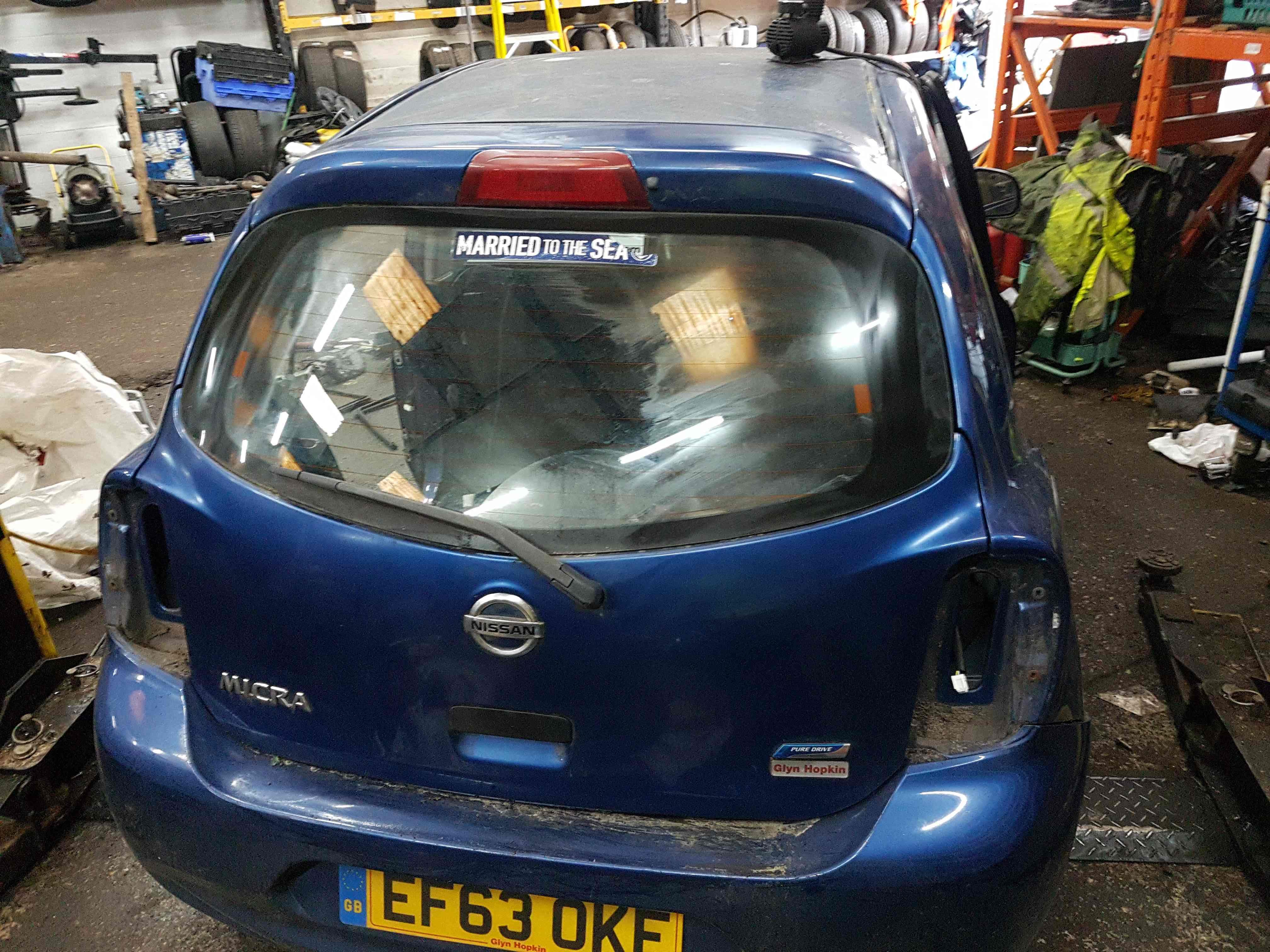 Thumb 10 Nissan Micra K13 2010-2017 Rear Tailgate Boot Hatch Lid B53 Blue