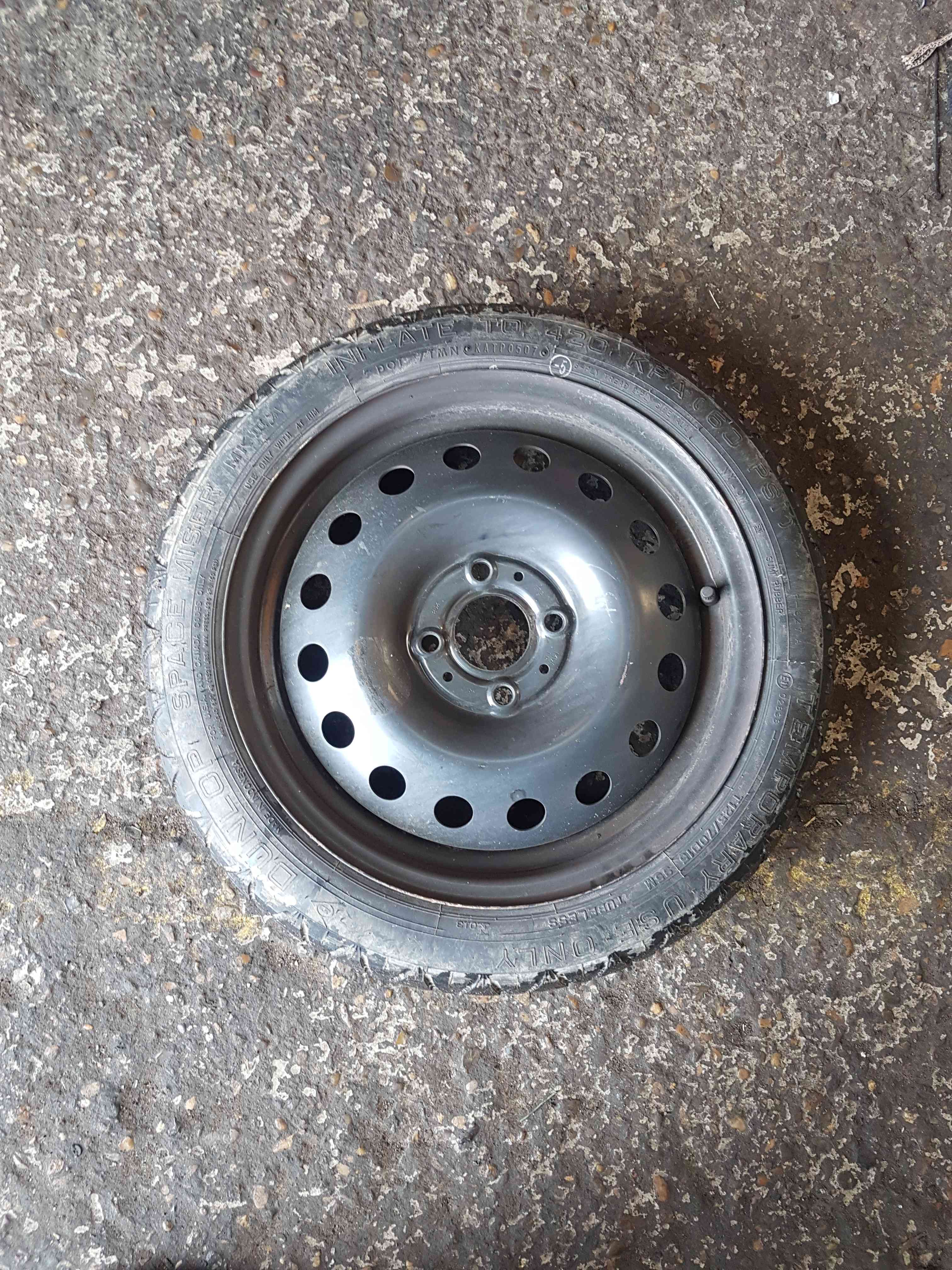 Thumb 3 Nissan Micra K13 2010-2017 Steel Wheel RIM + Tyre 125 70 15 4/5