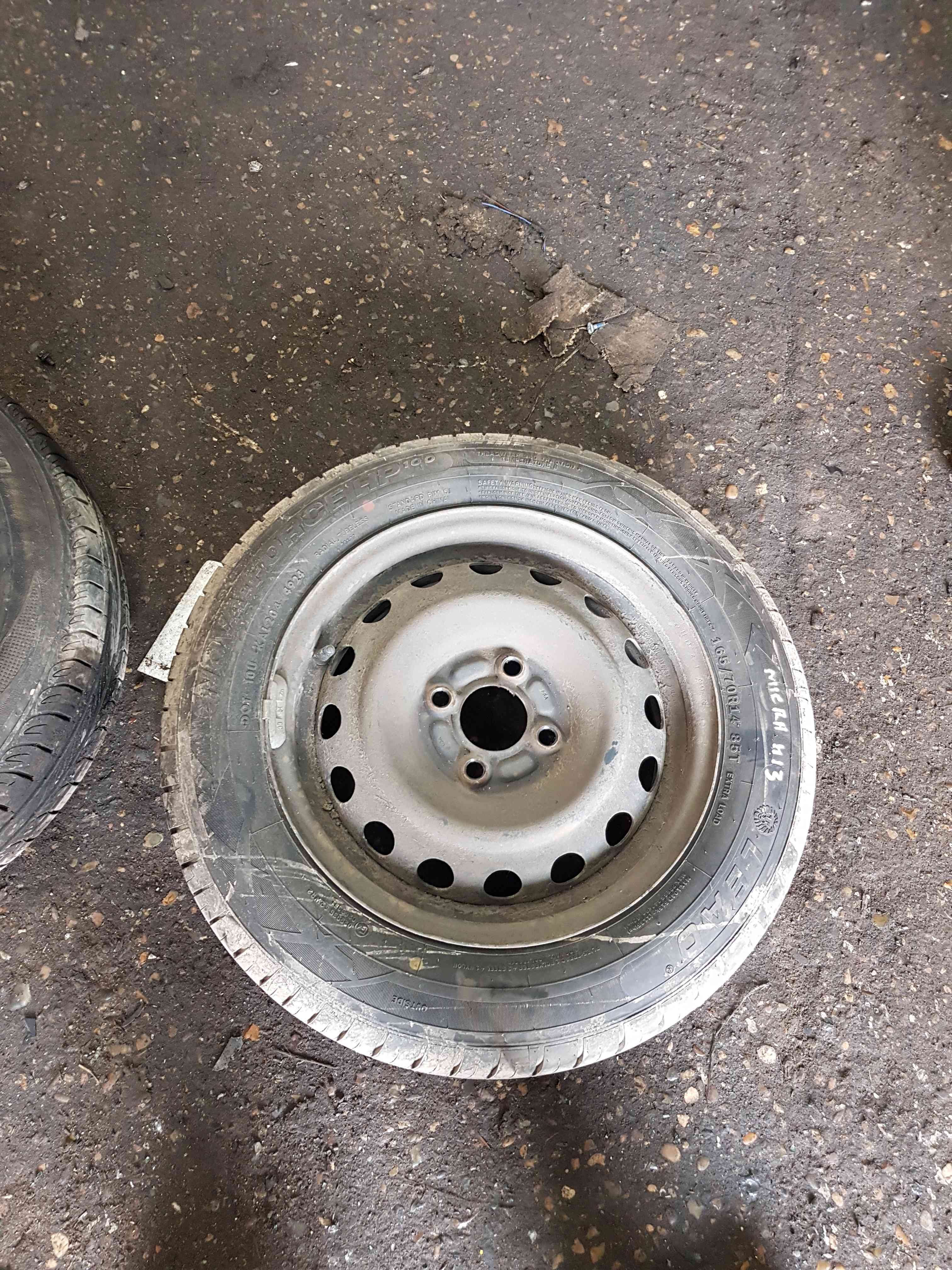 Thumb 2 Nissan Micra K13 2010-2017 Steel Wheel RIM + Tyre 165 70 14 6Mm 4/5