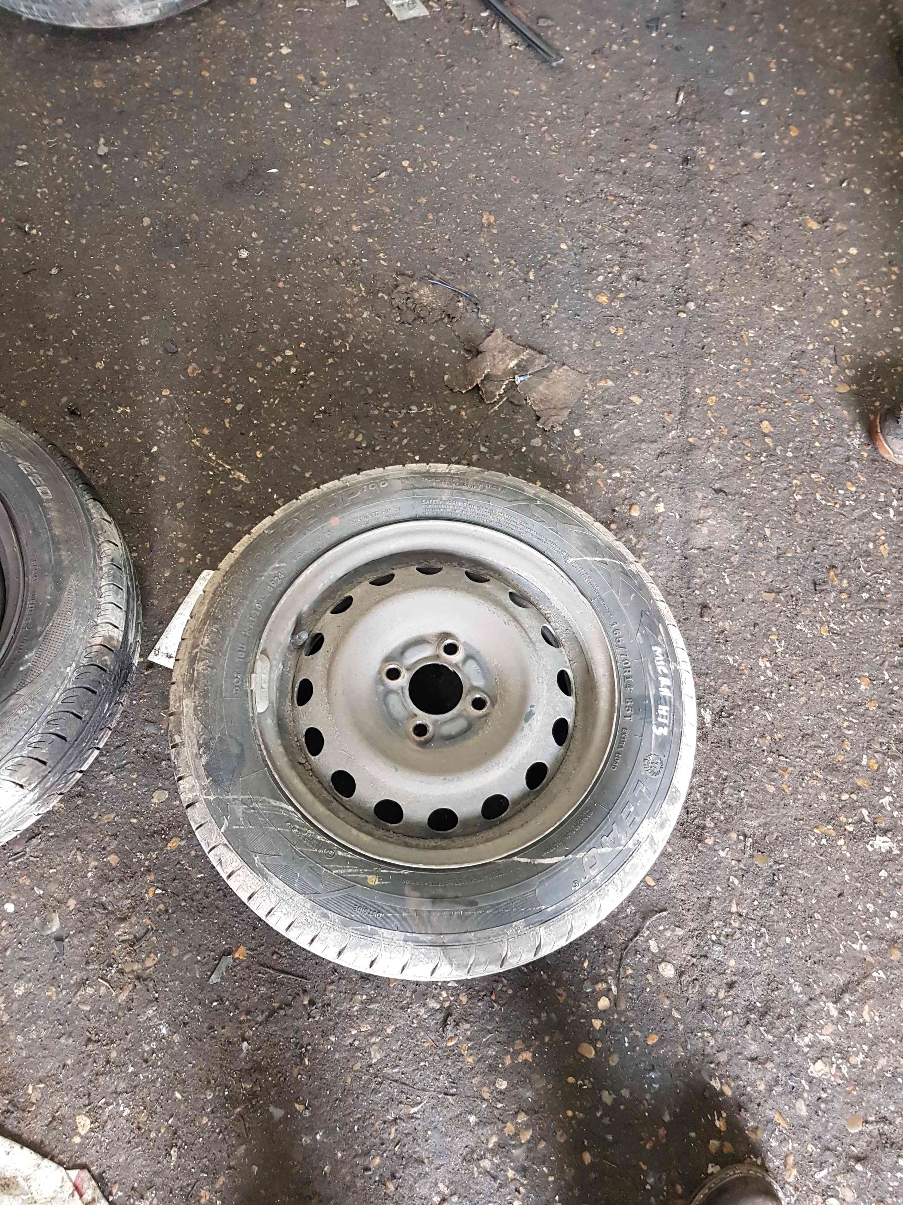 Thumb 5 Nissan Micra K13 2010-2017 Steel Wheel RIM + Tyre 165 70 14 6Mm 4/5