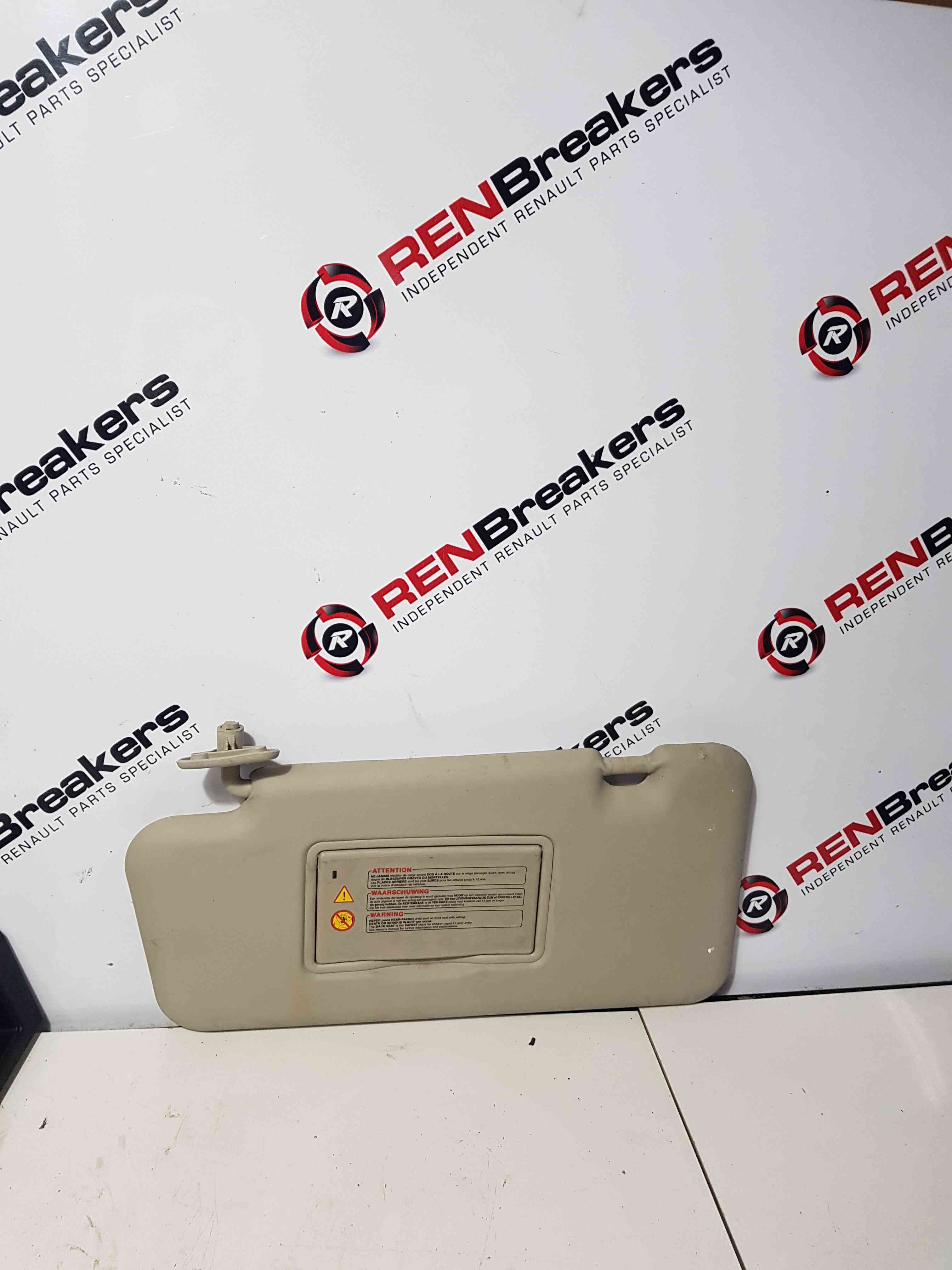 Thumb 3 Nissan Micra Note K12 2002-2010 Passenger NSF Front SUN Visor