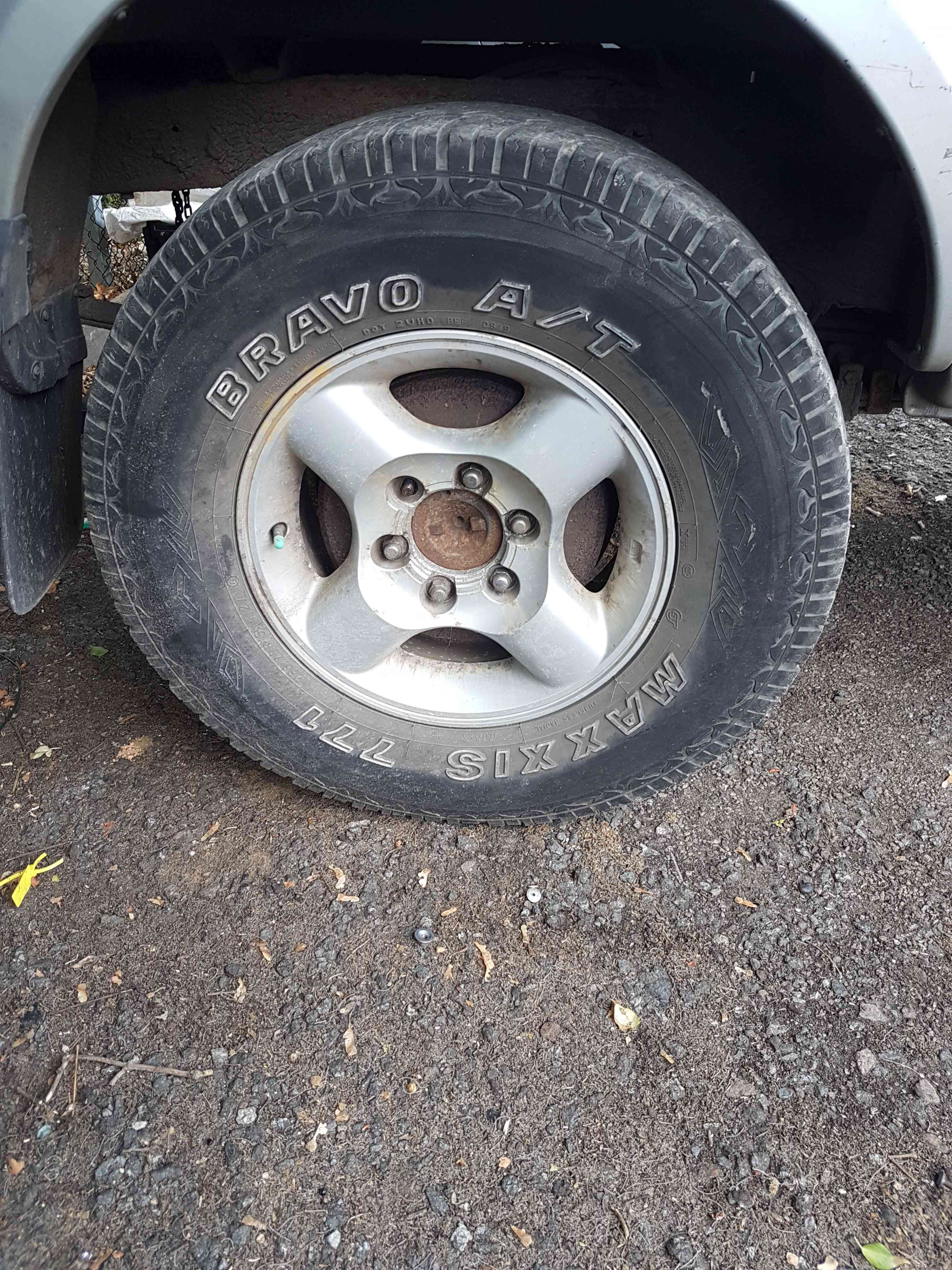 Thumb 4 Nissan Navara D22 2002-2005 Alloy Wheel SET +  Bravo Maxxis 771 TYRES 265 70 16 