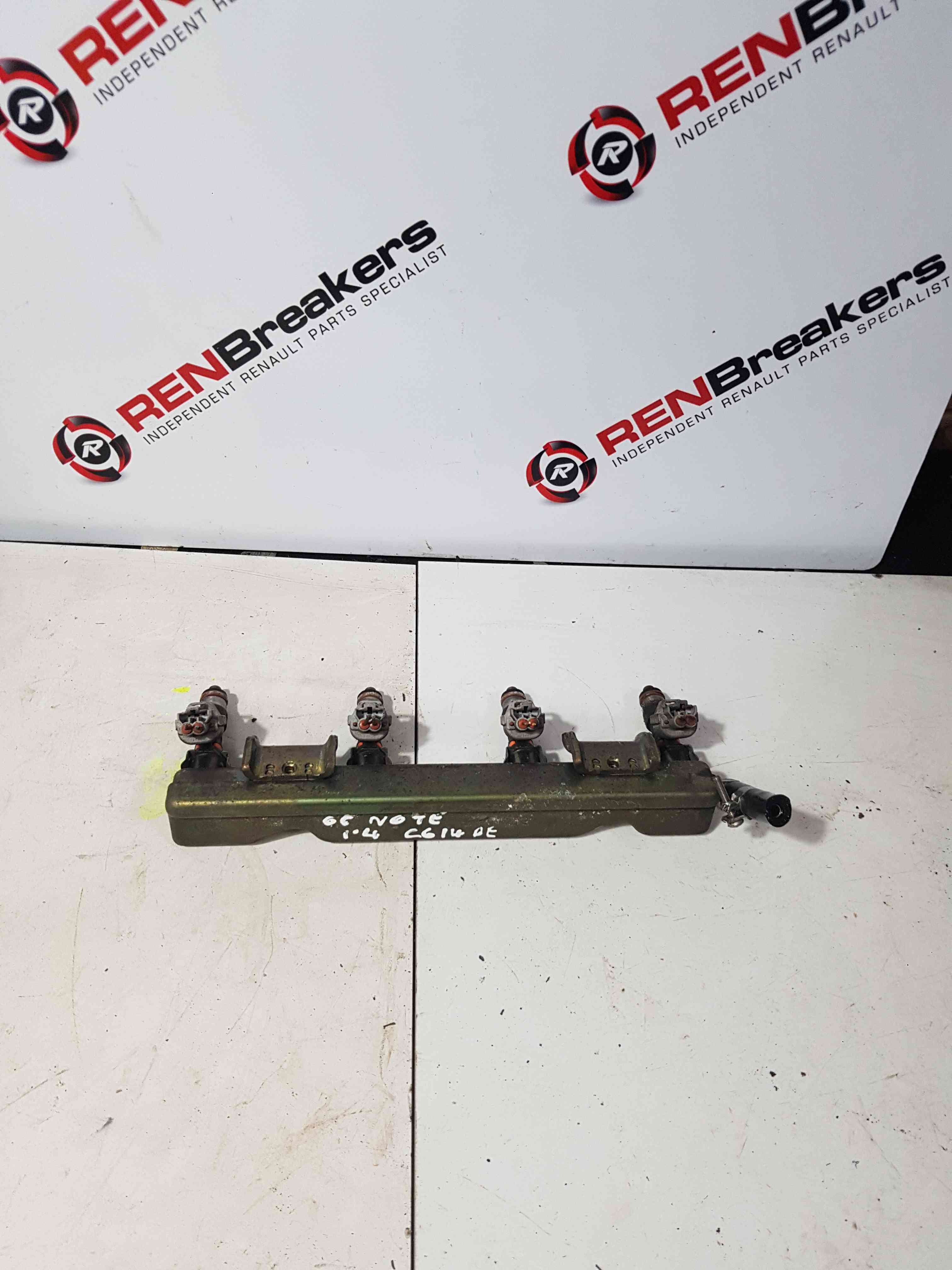 Thumb 6 Nissan Note E11 2005-2012 1.4 Petrol Fuel Injectors + Rail Cr14de