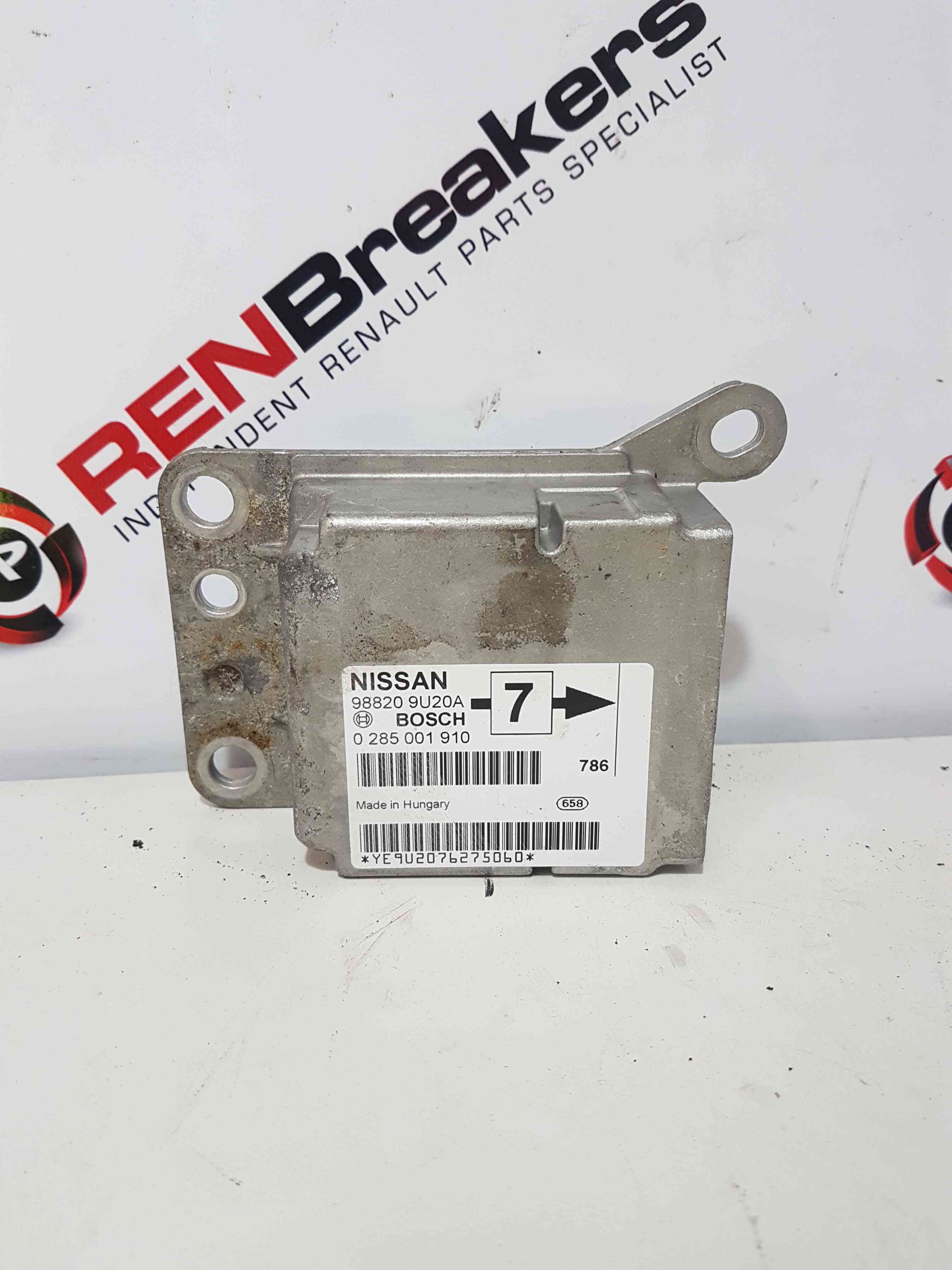 Thumb 3 Nissan Note E11 2005-2012 Airbag ECU Control Module 988209U20a