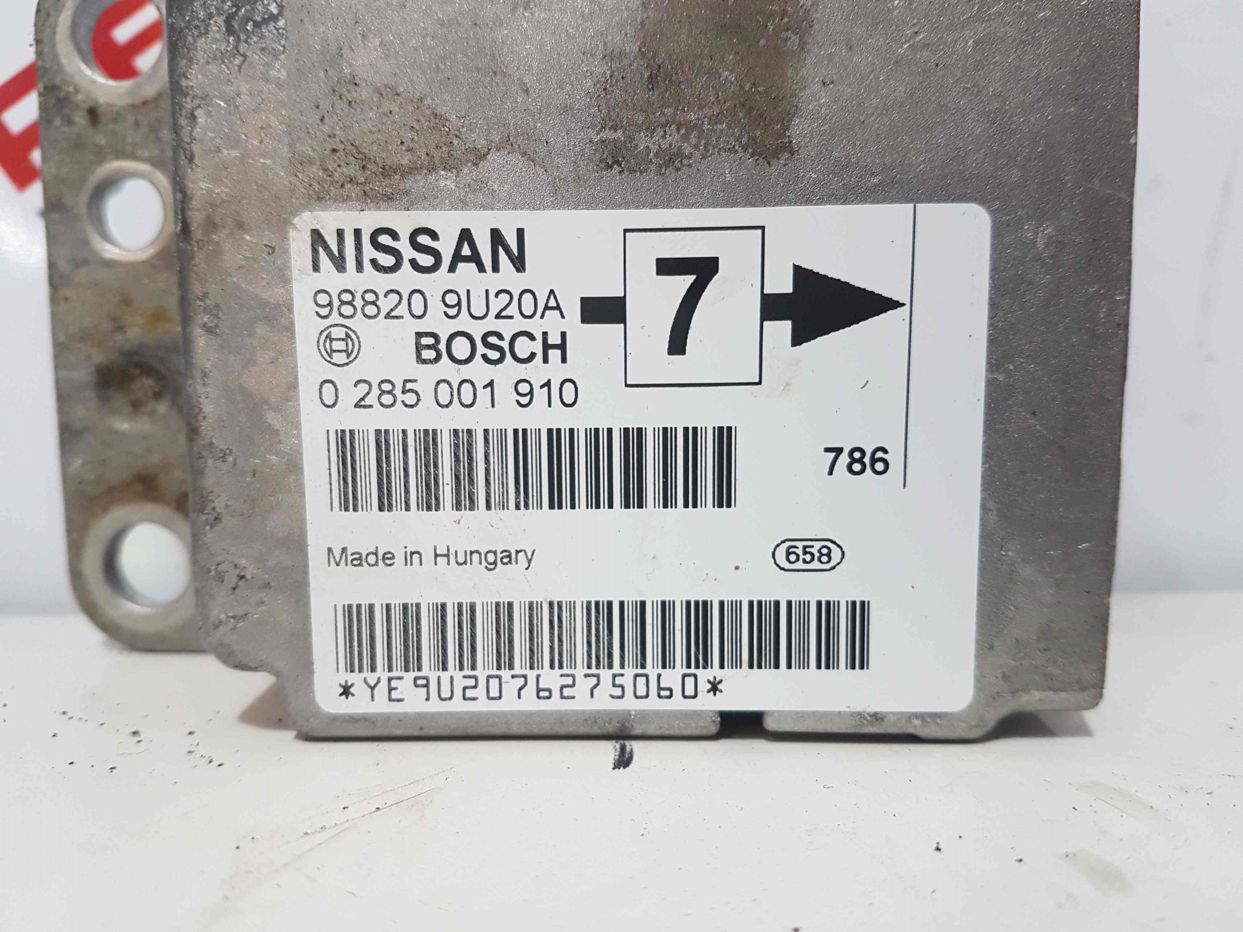 Thumb 4 Nissan Note E11 2005-2012 Airbag ECU Control Module 988209U20a