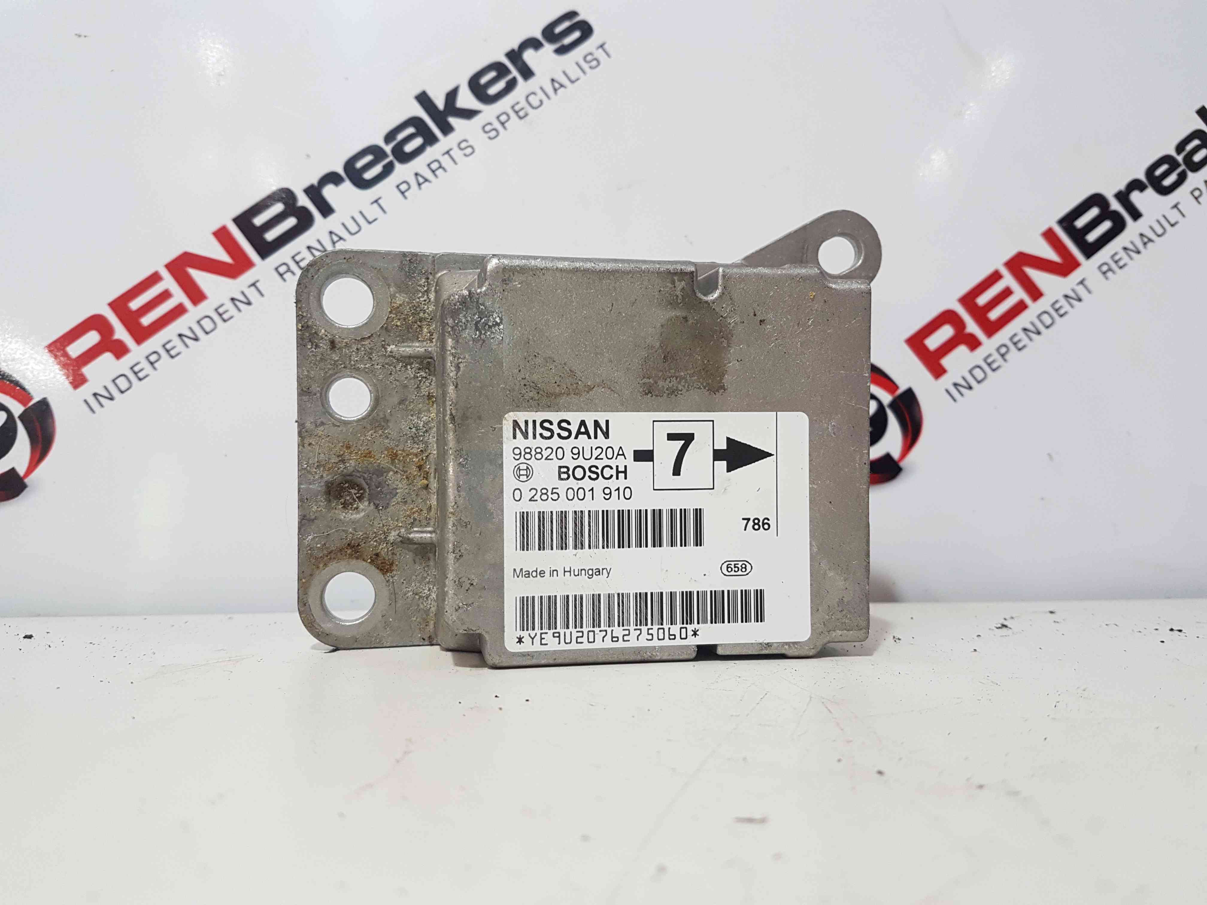 Thumb 6 Nissan Note E11 2005-2012 Airbag ECU Control Module 988209U20a