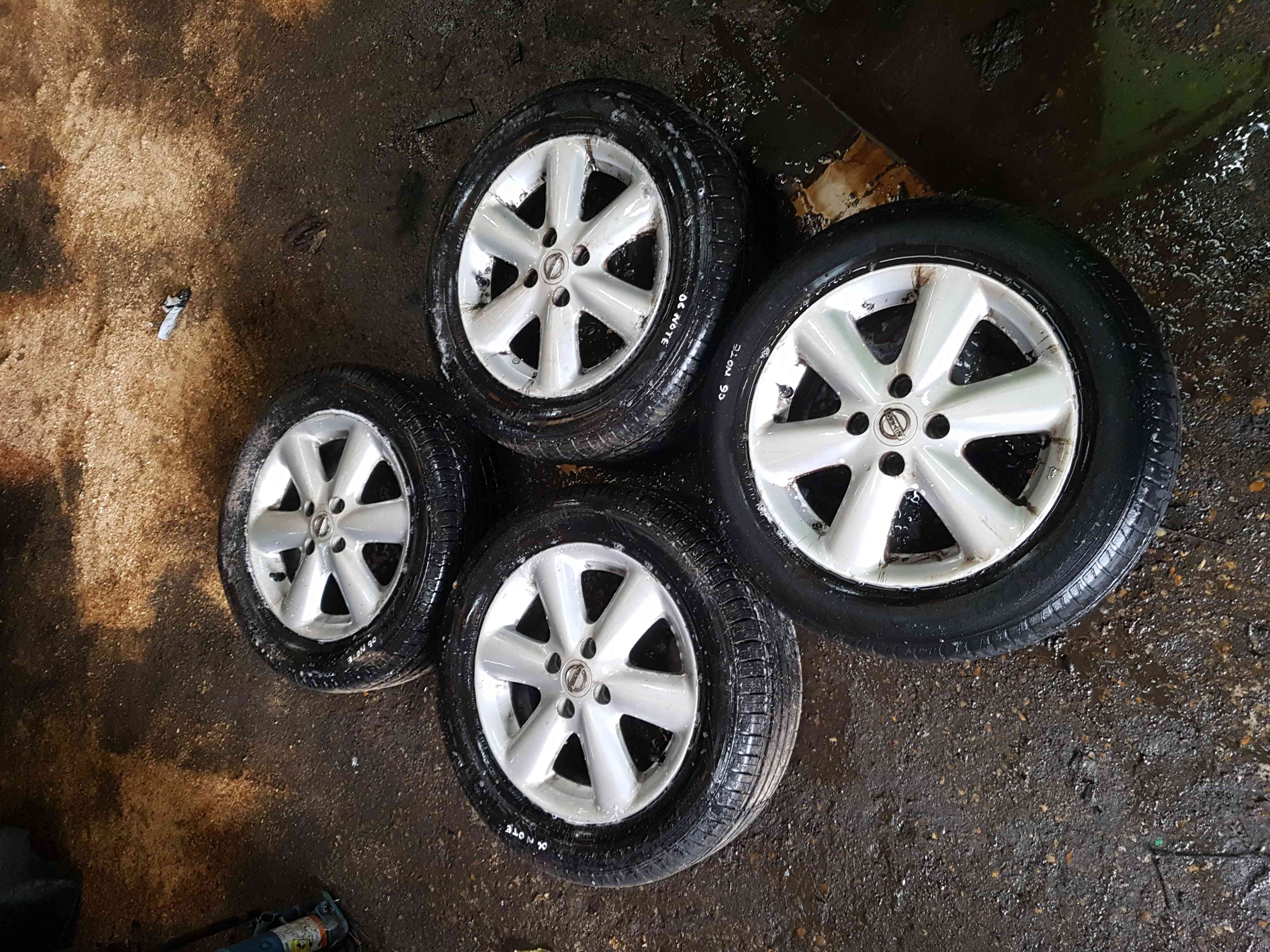 Thumb 2 Nissan Note E11 2005-2012 Alloy Wheels SET 15Inch + 3 Good Tyres 4/5