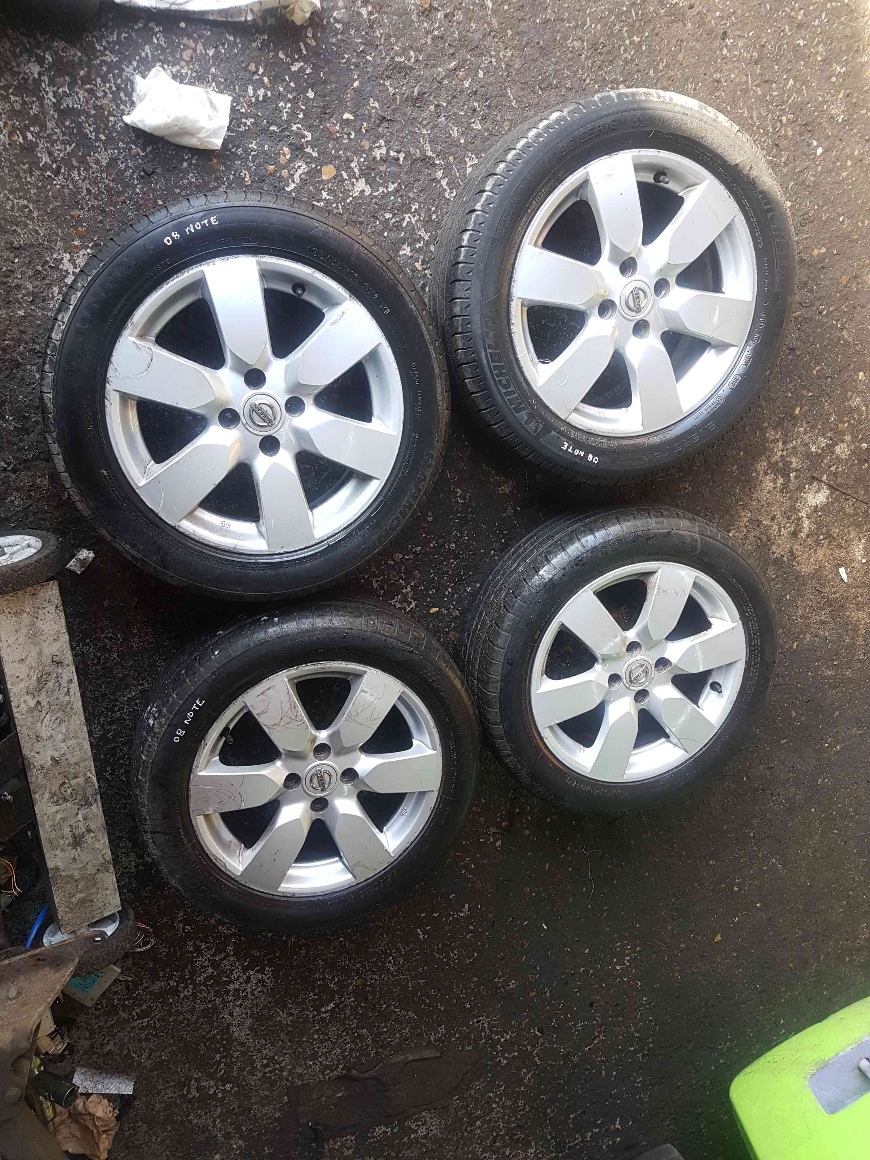 Thumb 2 Nissan Note E11 2005-2012 Alloy Wheels SET 195 55 16Inch Tyres 3/5