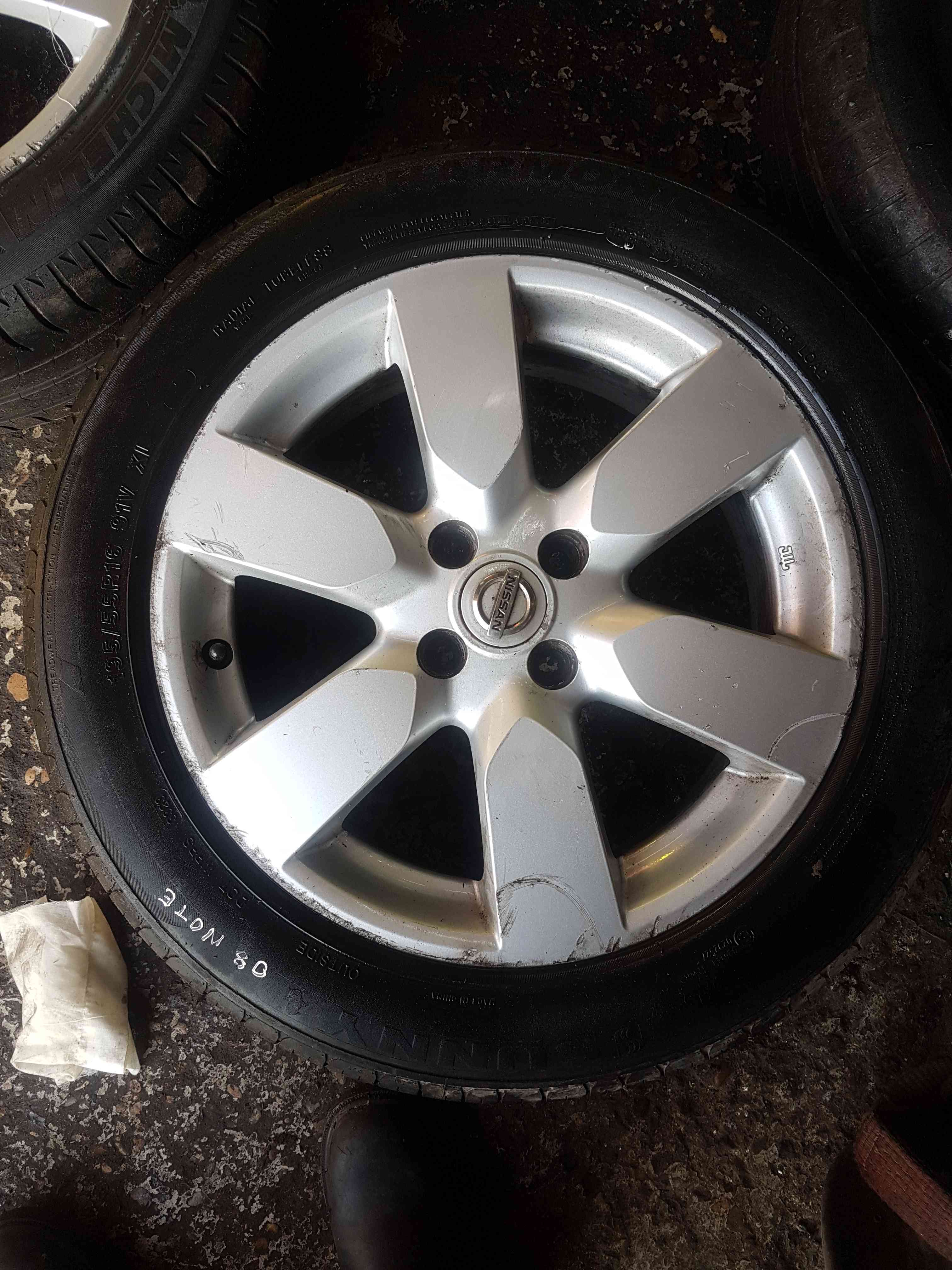 Thumb 3 Nissan Note E11 2005-2012 Alloy Wheels SET 195 55 16Inch Tyres 3/5