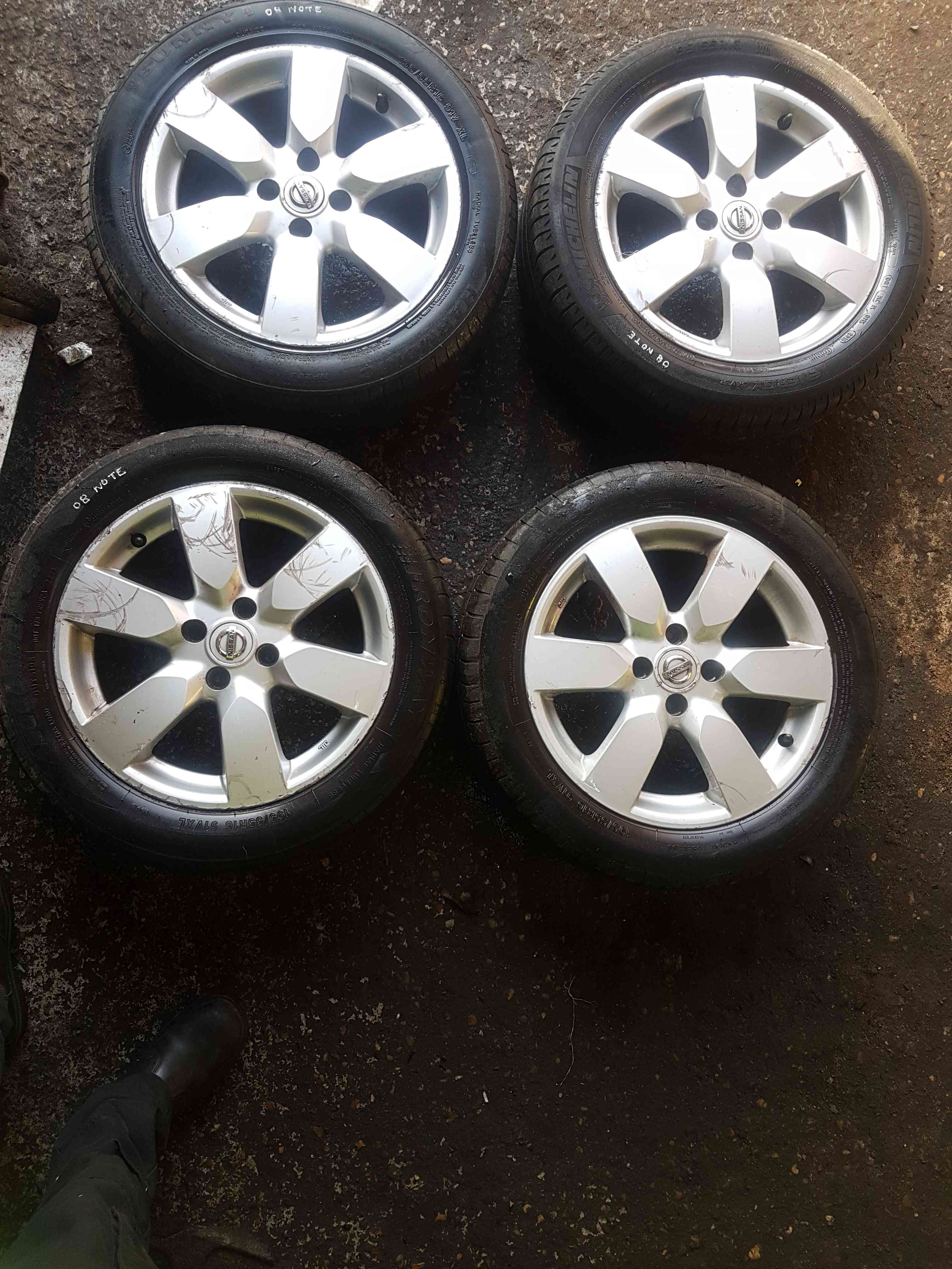 Thumb 7 Nissan Note E11 2005-2012 Alloy Wheels SET 195 55 16Inch Tyres 3/5