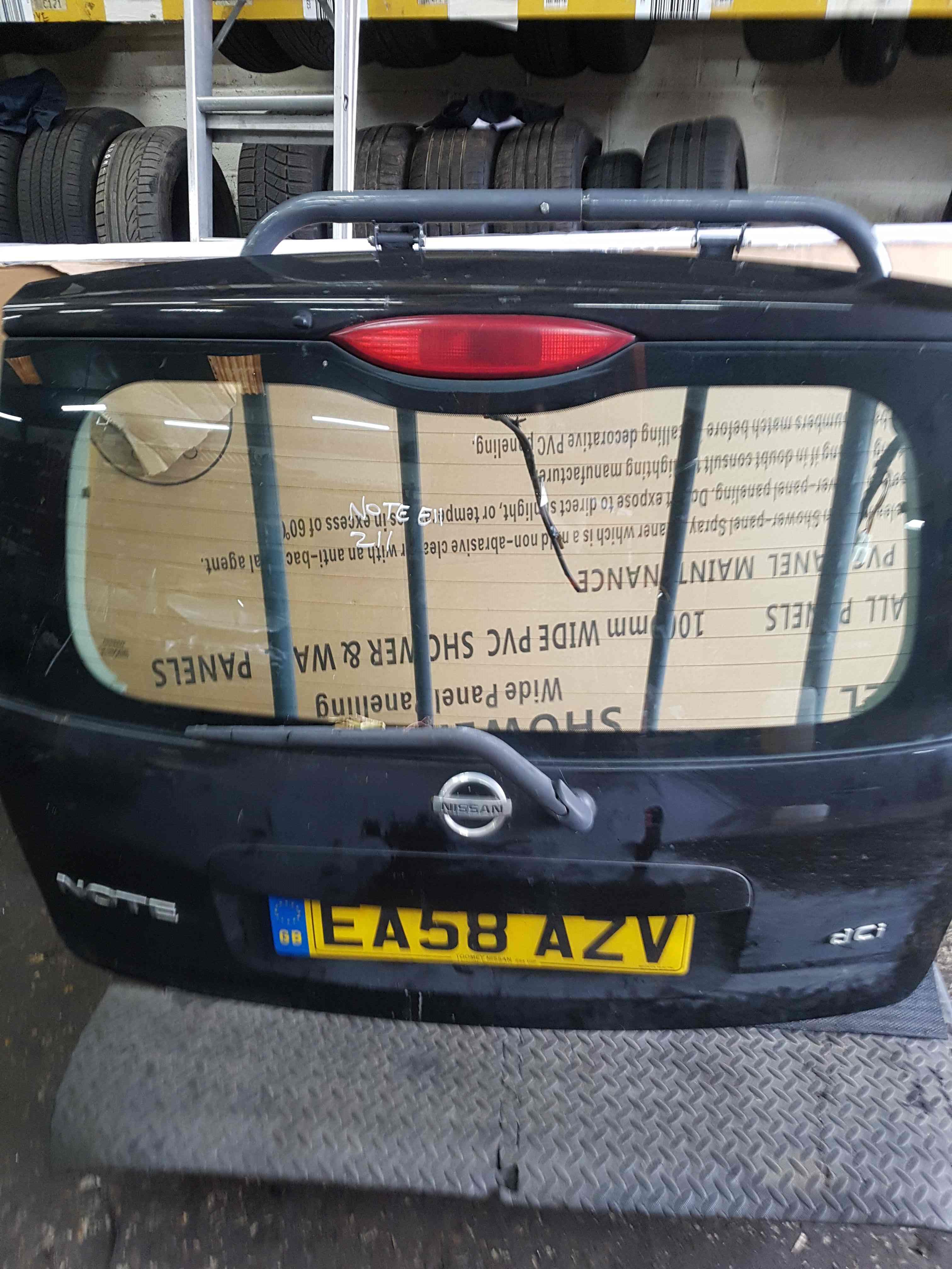 Thumb 4 Nissan Note E11 2005-2012 Boot Tailgate V11 Black Z11