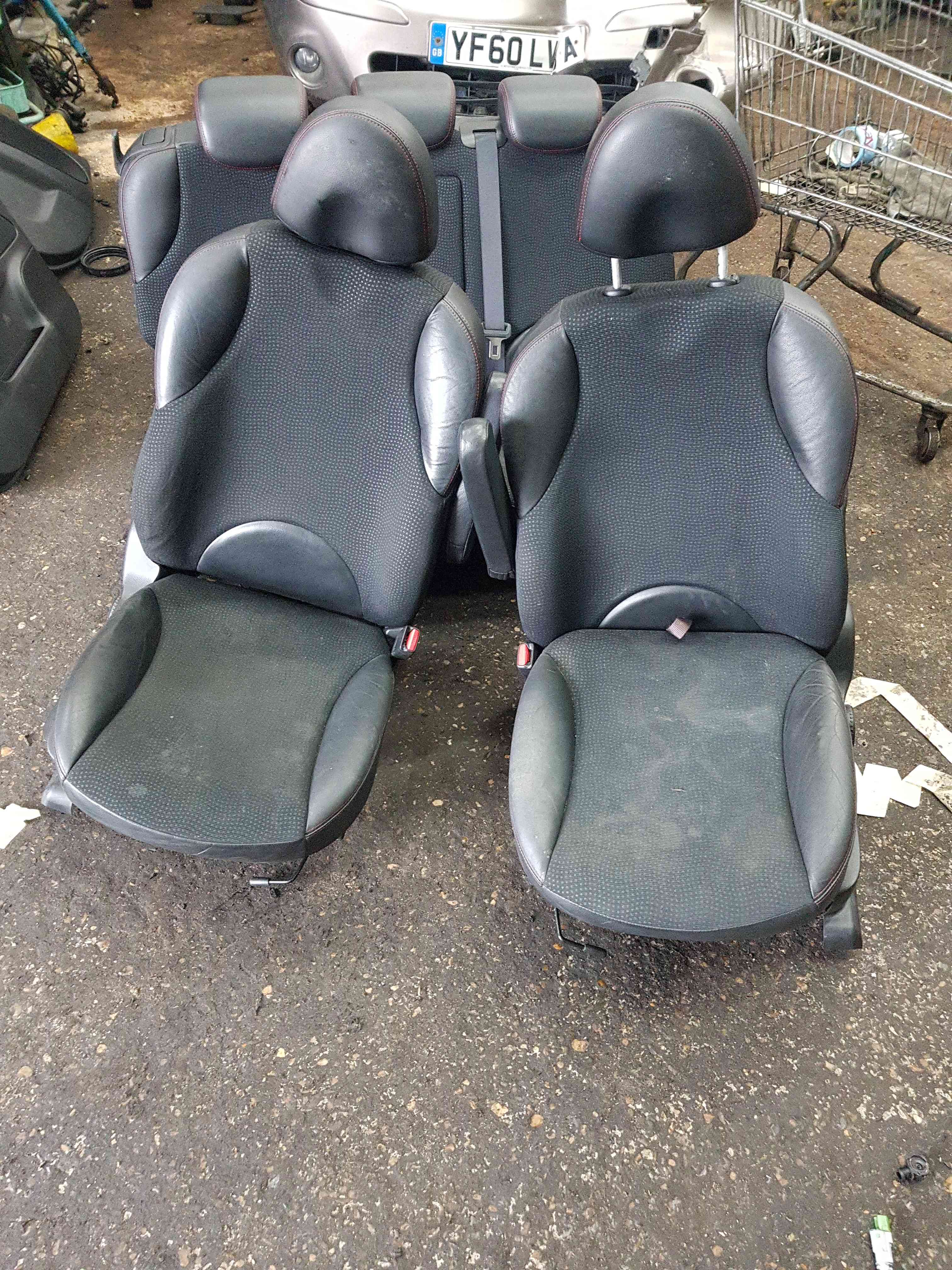 Thumb 10 Nissan Note E11 2005-2012 Interior SET Chairs Seats Half Leather 4 Door Cards