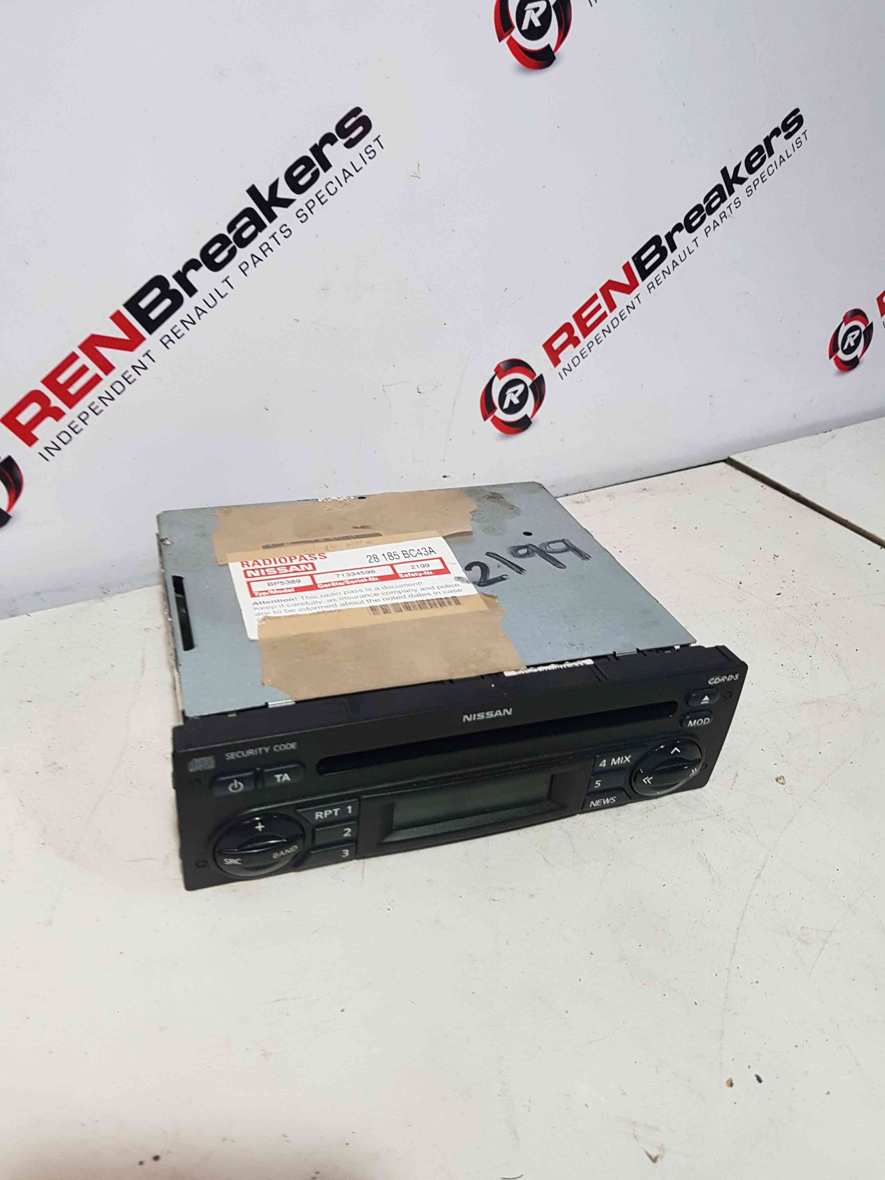 Thumb 10 Nissan Note E11 2005-2012 Radio Cd Player 7645389318 + Code