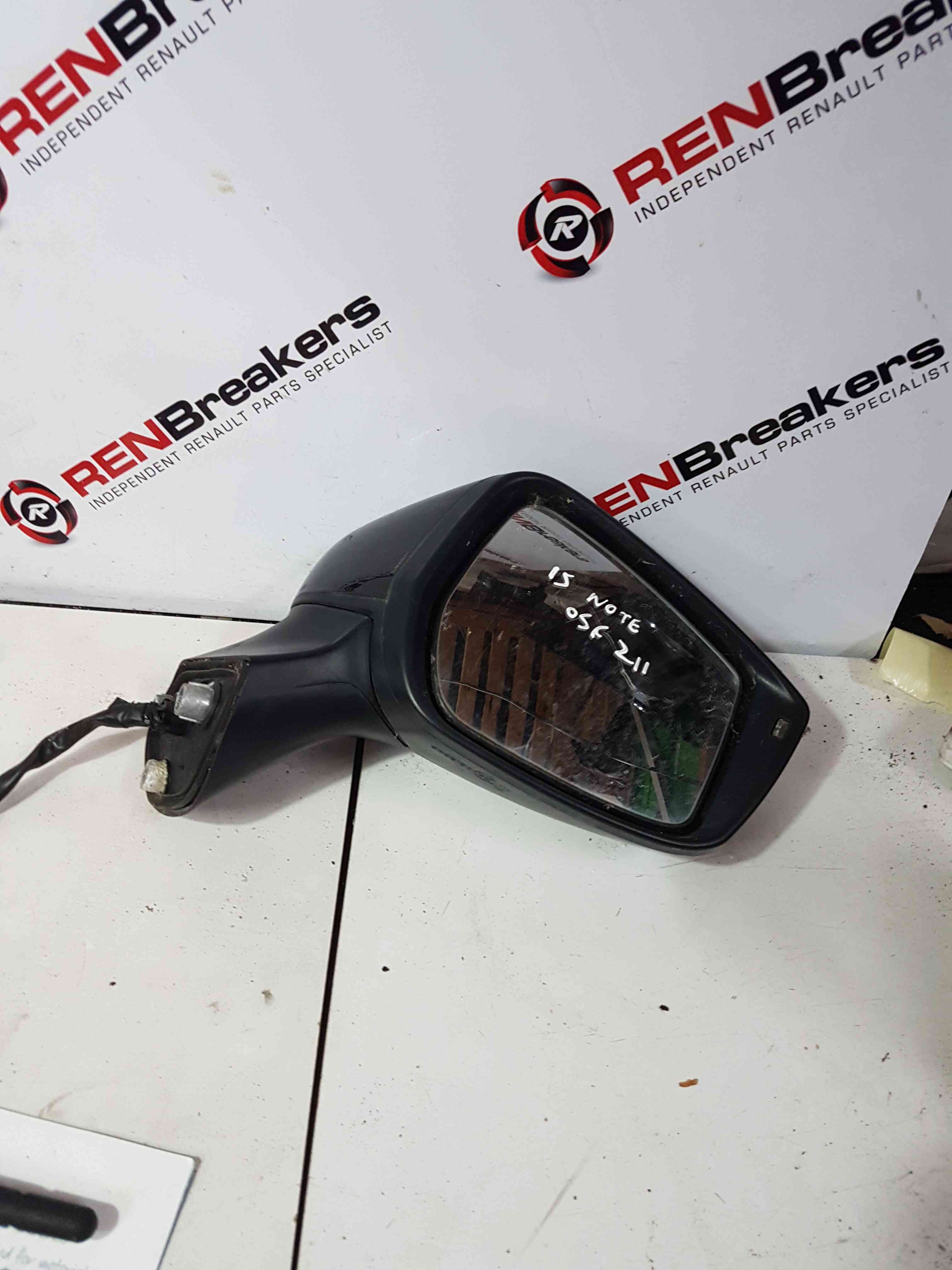Thumb 5 Nissan Note E12 2013-2017 Drivers Os Wing Mirror Black Lc9x