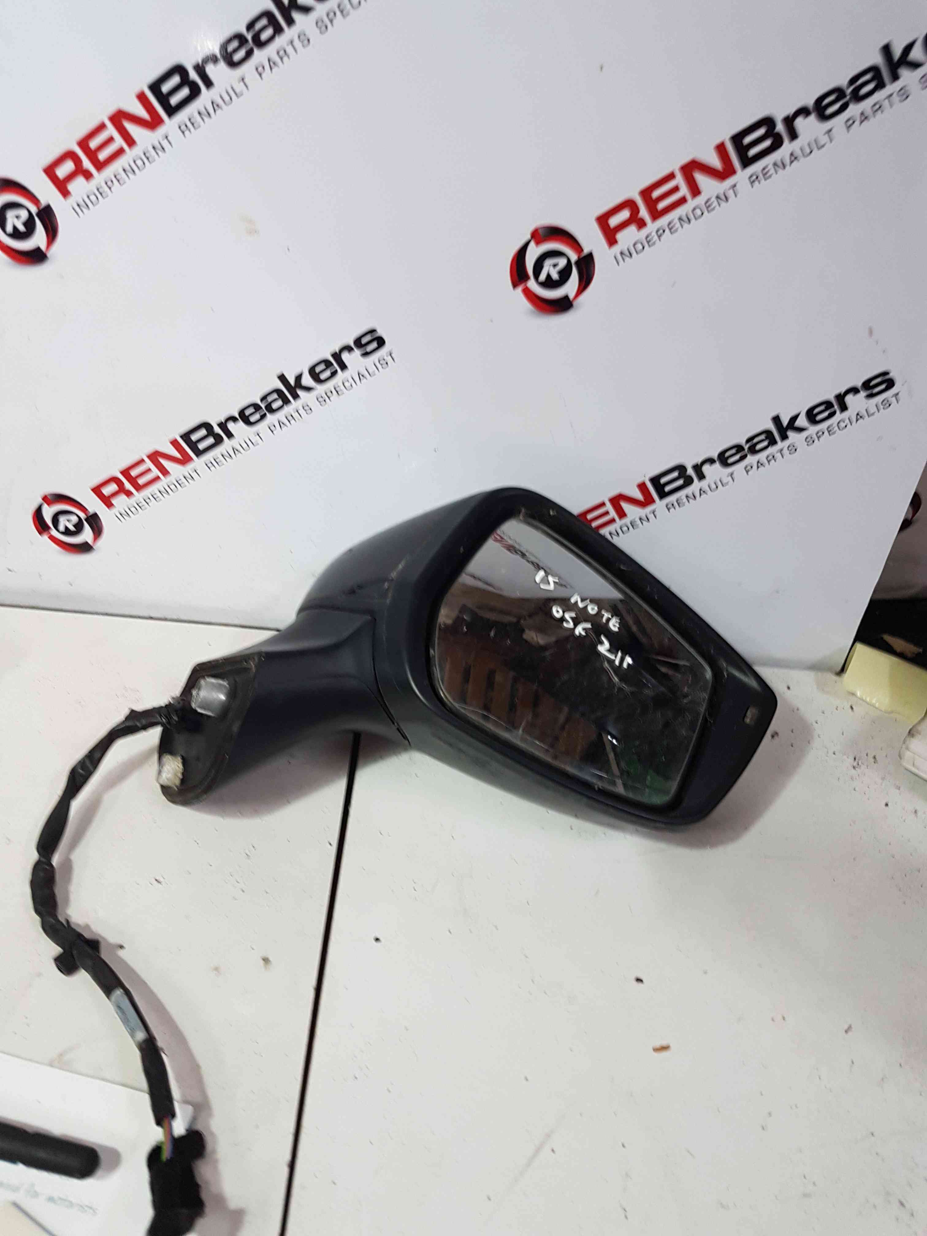 Thumb 8 Nissan Note E12 2013-2017 Drivers Os Wing Mirror Black Lc9x