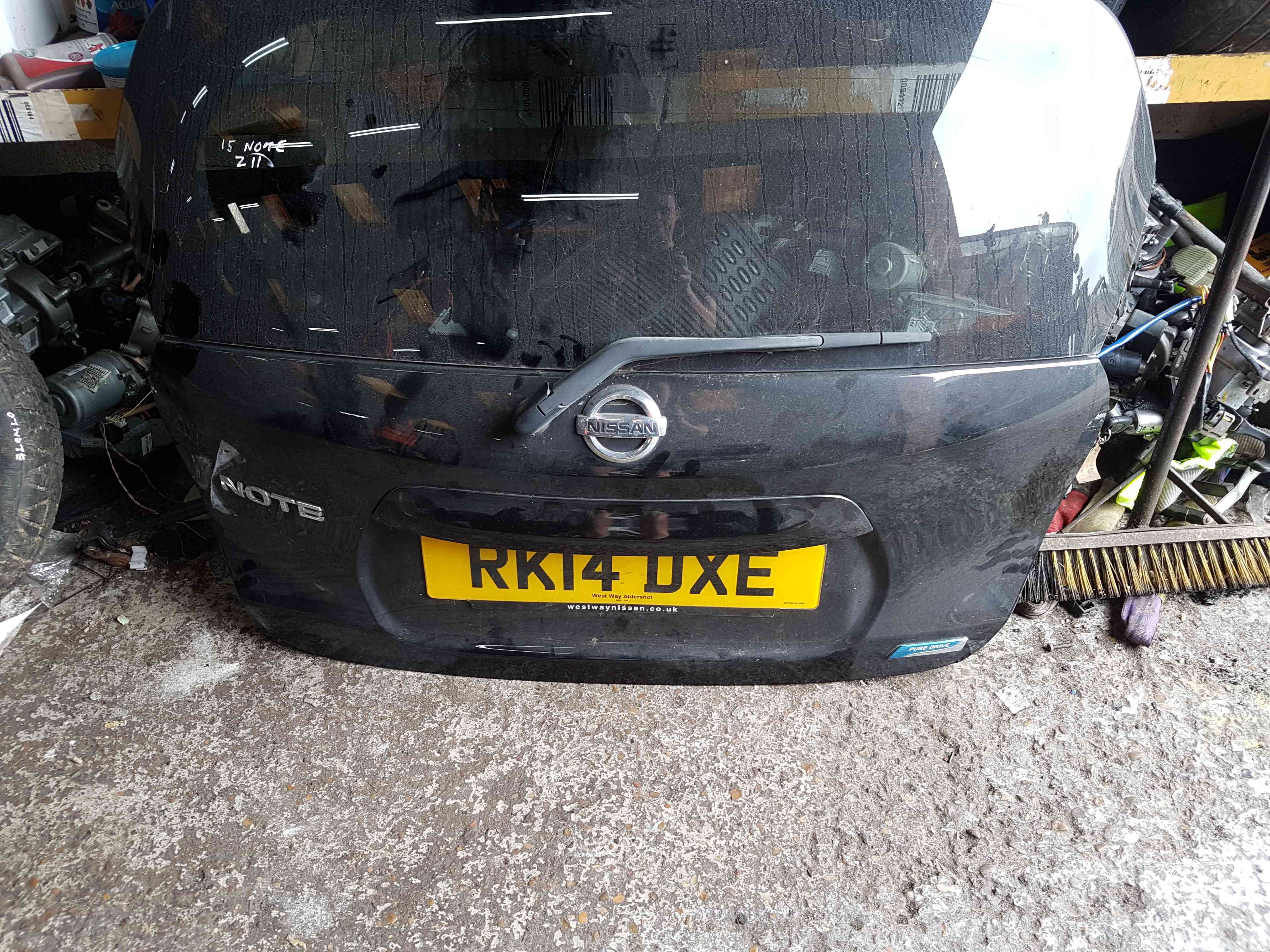 Thumb 3 Nissan Note E12 2013-2017 Rear Boot Tailgate Black V11