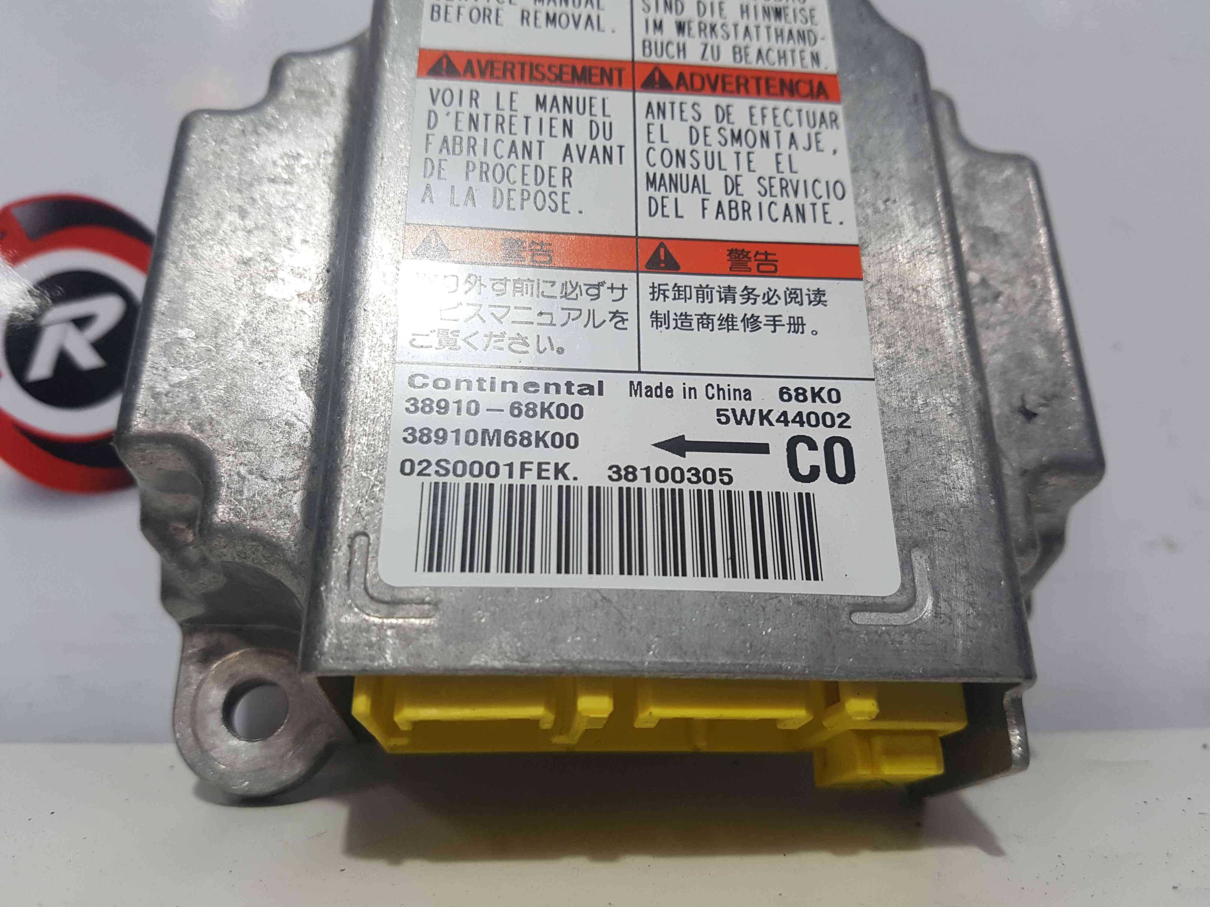 Thumb 3 Nissan Pixo 2010-2017 Airbag ECU Module Computer 38910-68K00 3891068K00