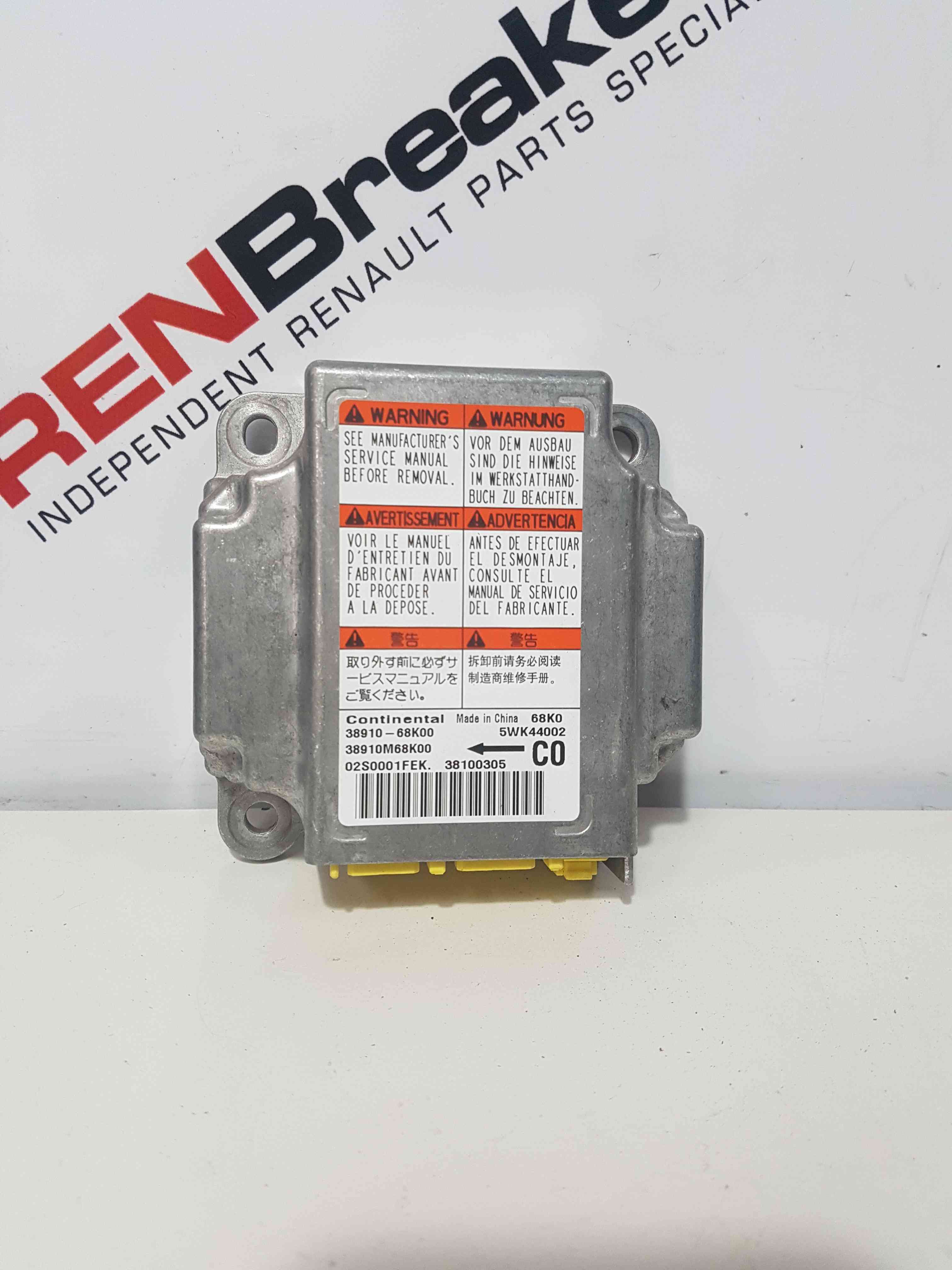 Thumb 6 Nissan Pixo 2010-2017 Airbag ECU Module Computer 38910-68K00 3891068K00