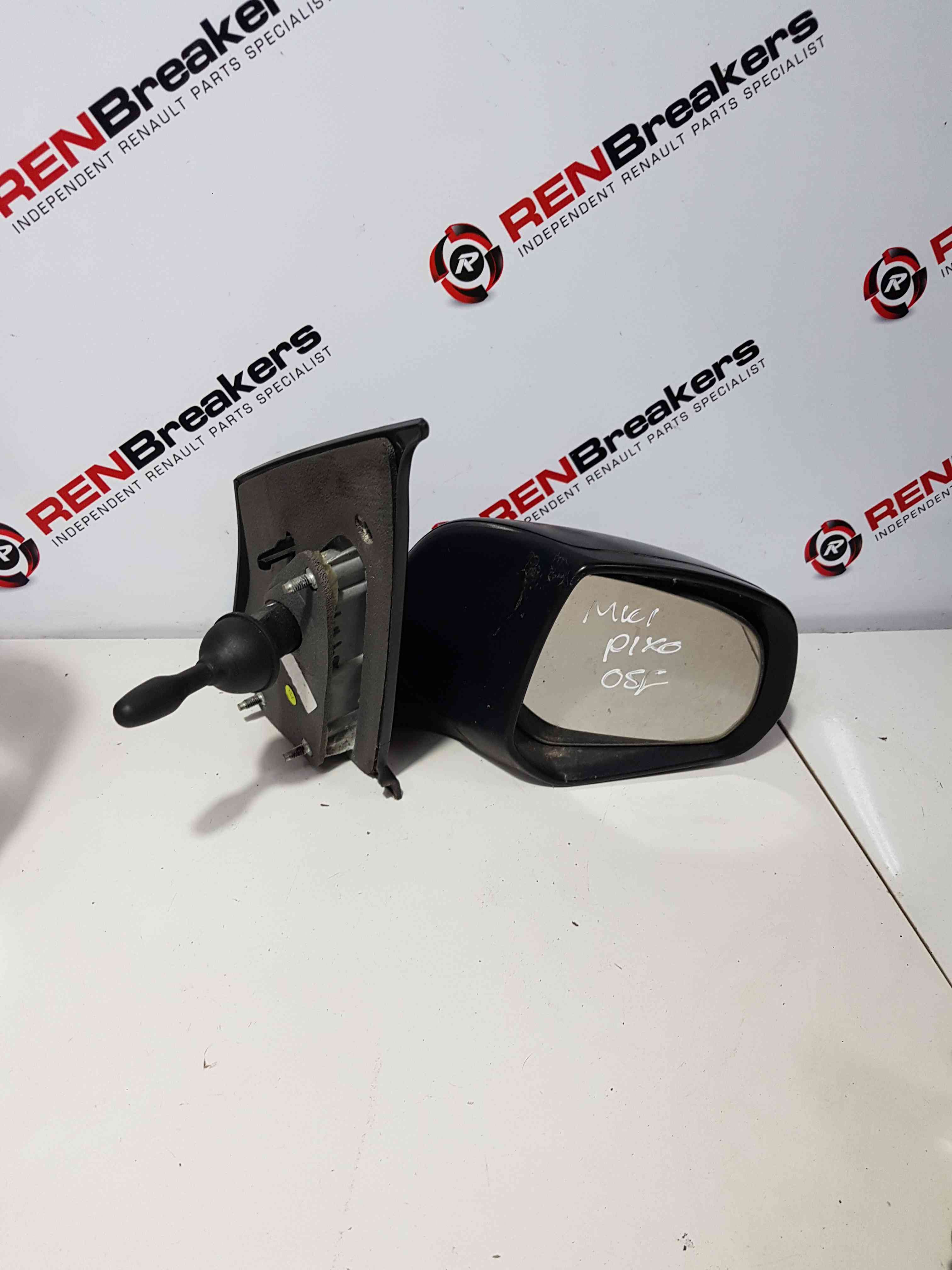 Thumb 5 Nissan Pixo 2010-2017 Drivers Os Wing Mirror Plain Black Manual