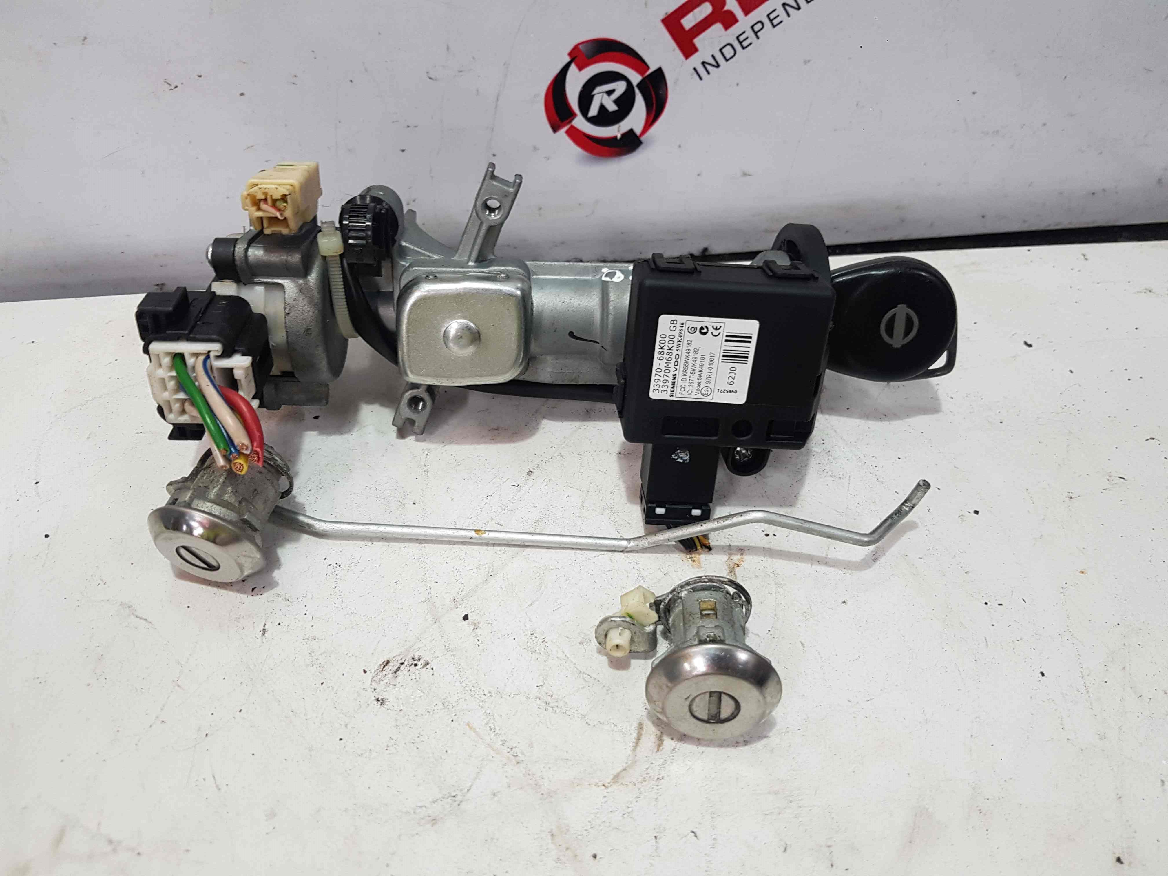 Thumb 4 Nissan Pixo 2010-2017 Ignition Barrel + KEY 2 Door locks