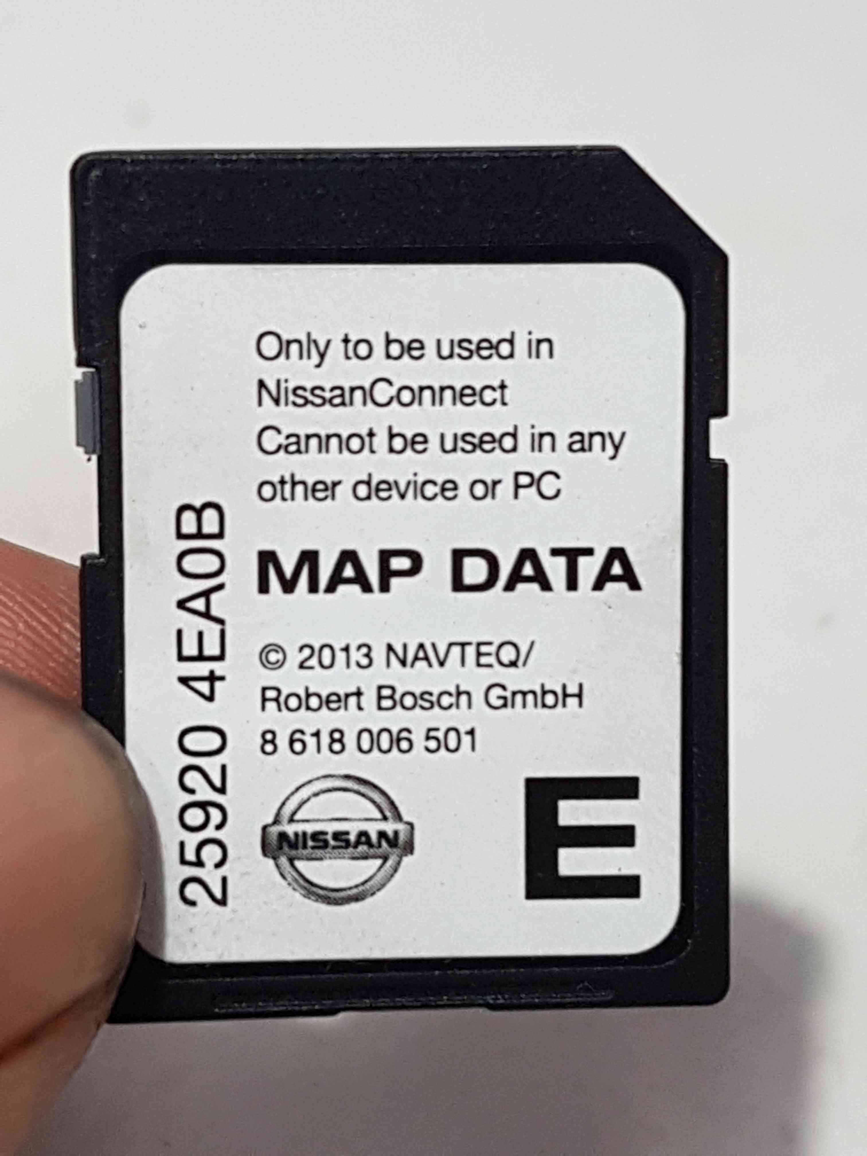 Thumb 3 Nissan Pulsar MK6 2014-2018  Navigation SAT Nav Sd Card  259204EAOB