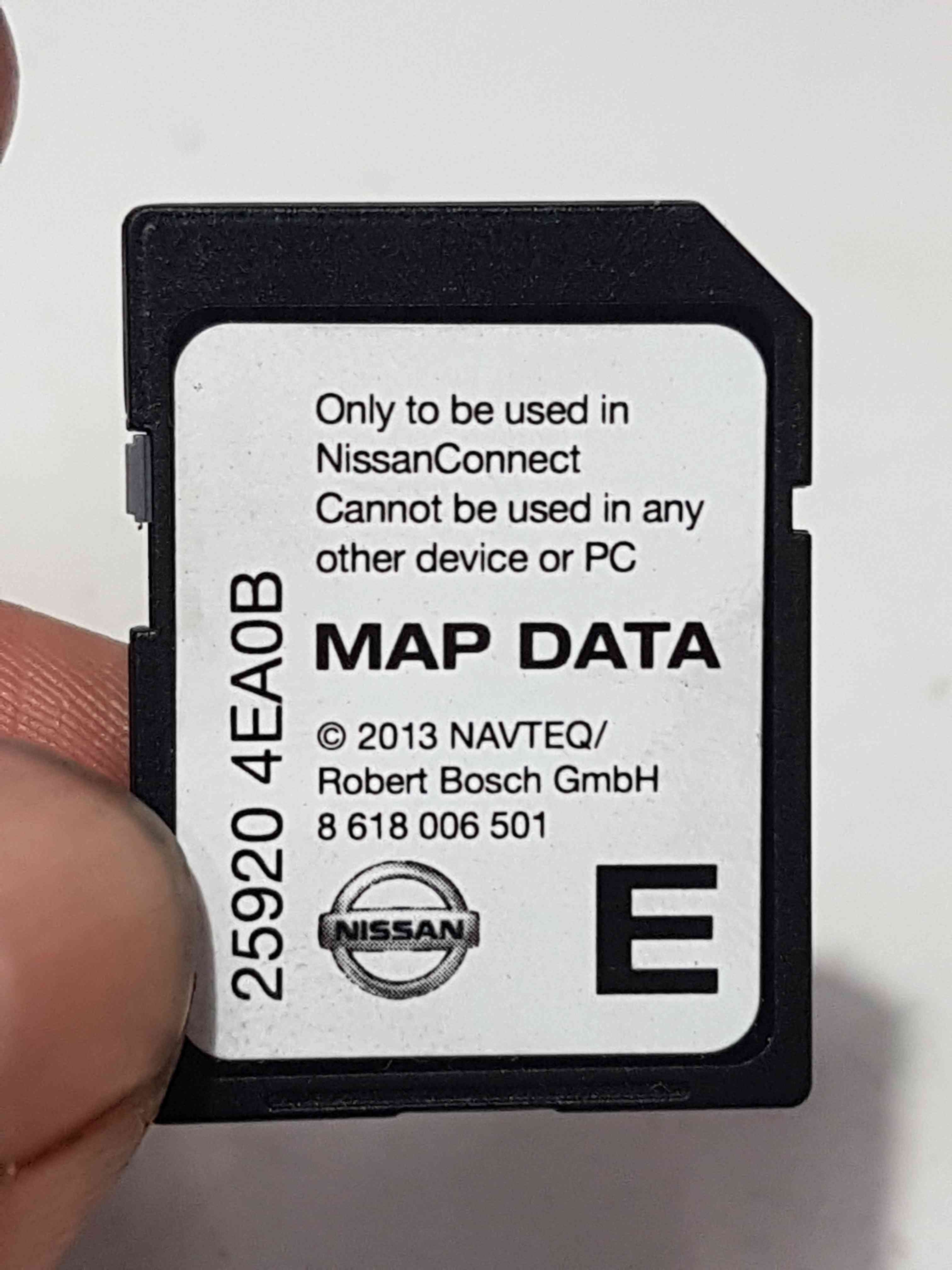 Thumb 4 Nissan Pulsar MK6 2014-2018  Navigation SAT Nav Sd Card  259204EAOB