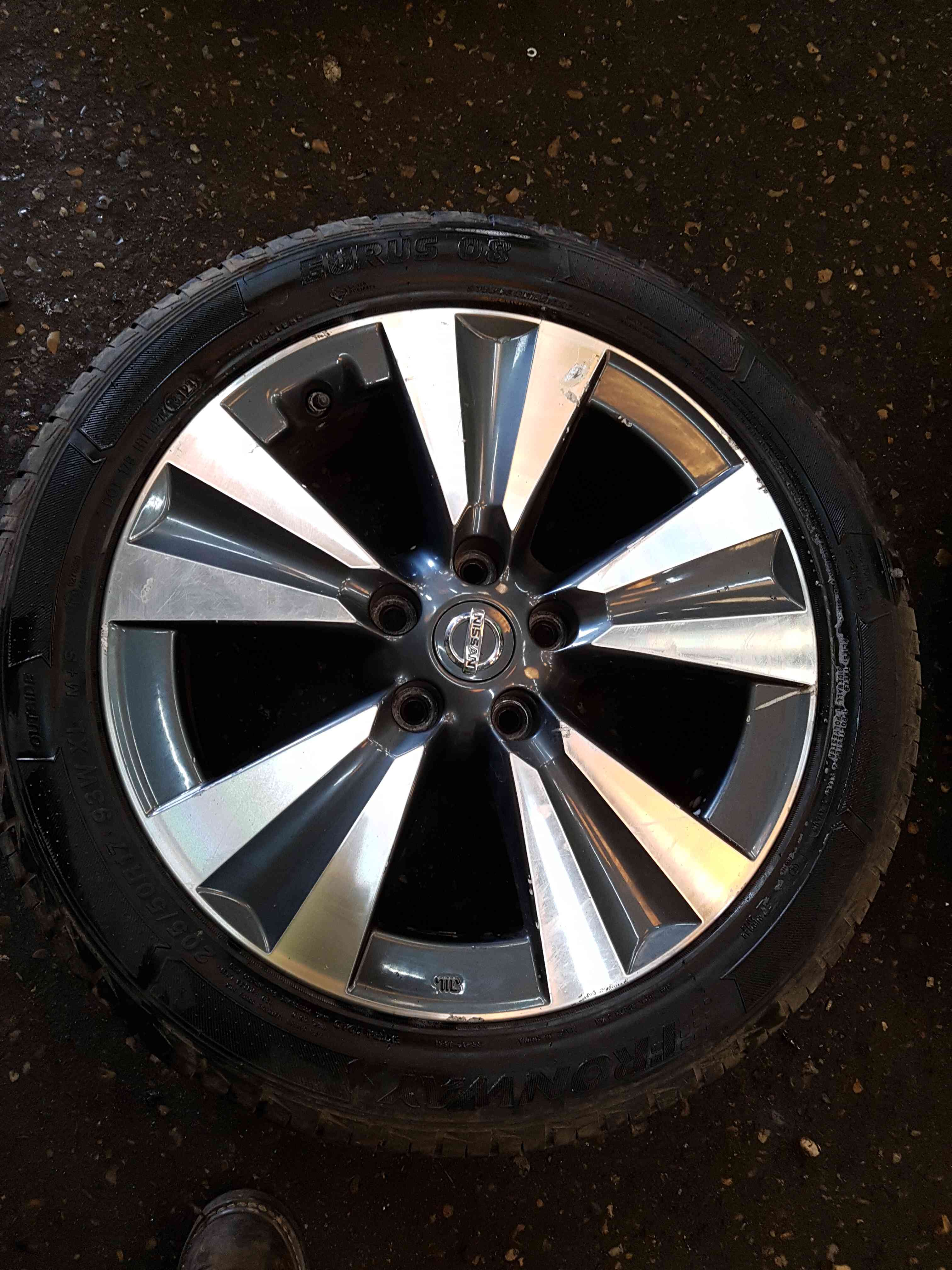 Thumb 4 Nissan Pulsar MK6 C13 2014-2018 Diamond Cut Alloy Wheel + Tyre 205 50 17 6Mm 4/5