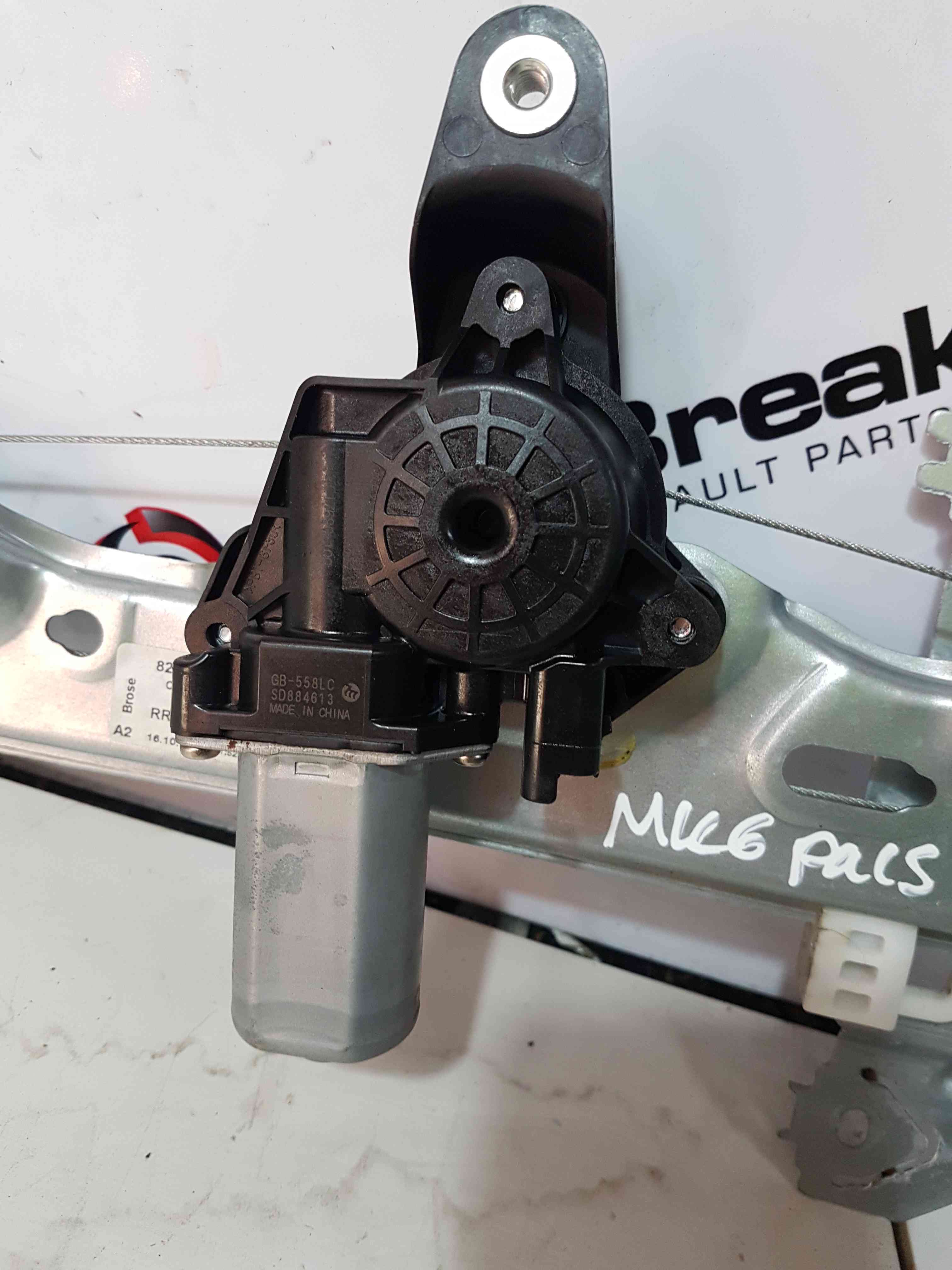 Thumb 3 Nissan Pulsar MK6 C13 2014-2018 Passenger NSR Rear Window Motor + Regulator