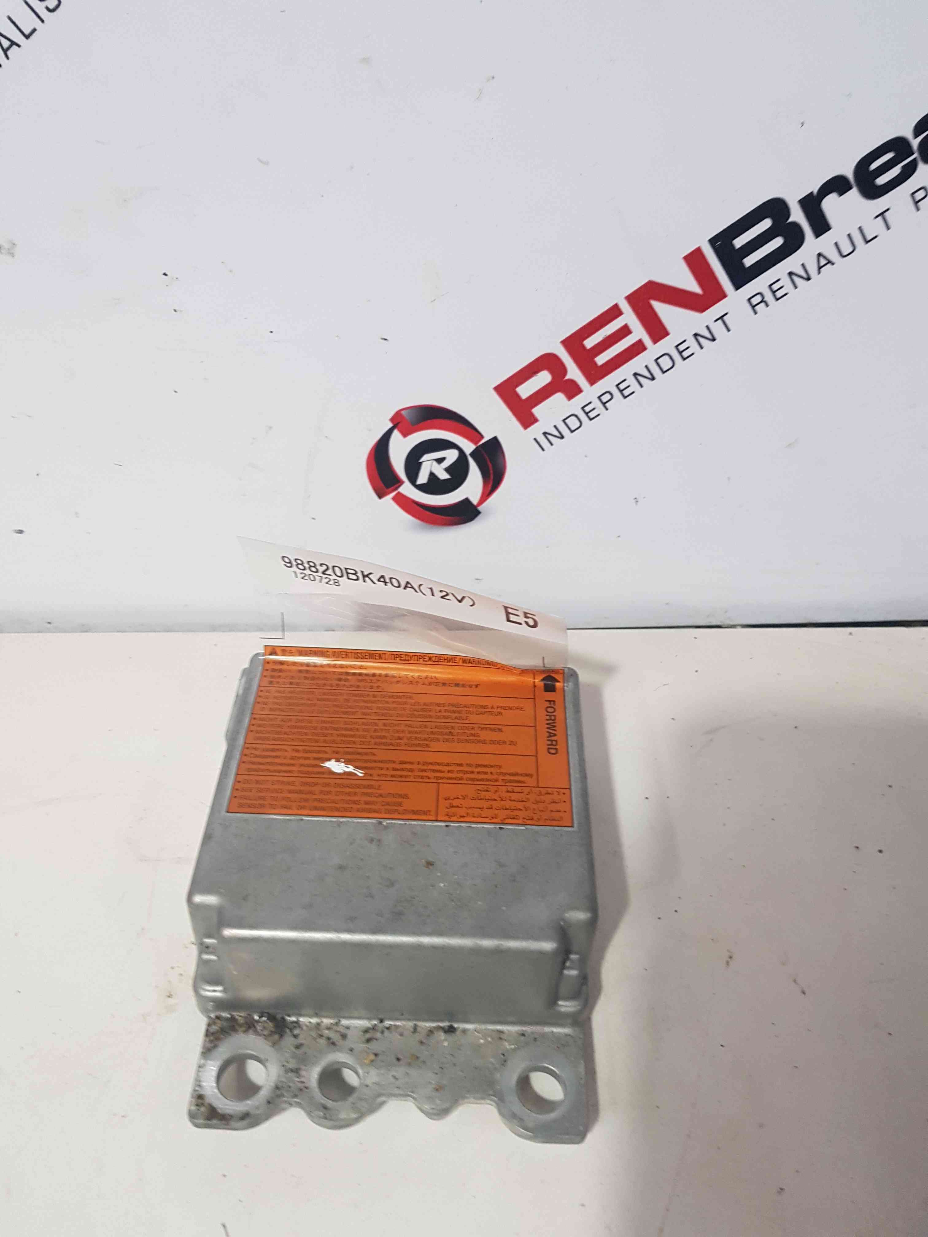 Thumb 2 Nissan Qashqai 2006-2013 Airbag Module Computer 98820BK40A