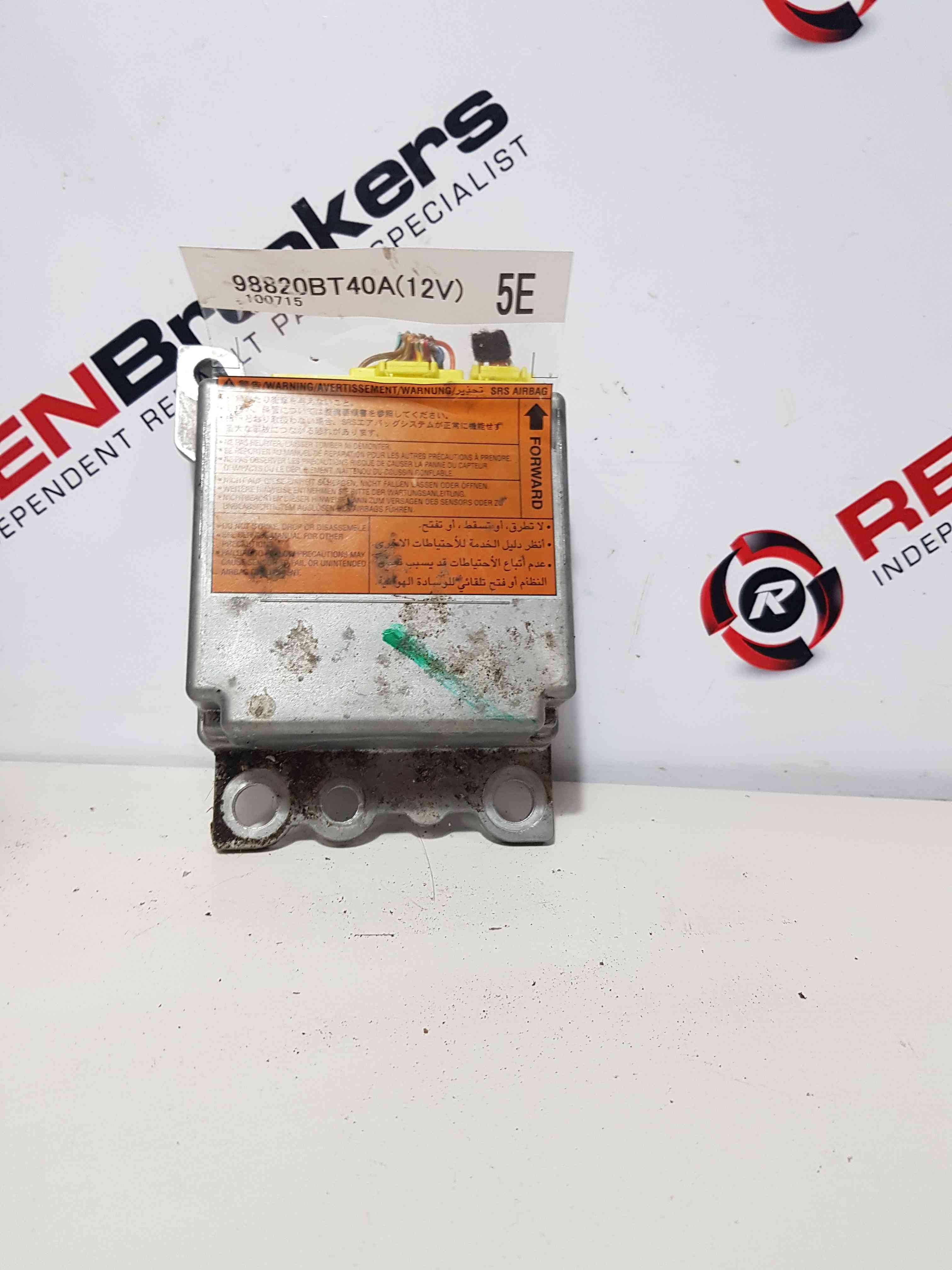 Thumb 6 Nissan Qashqai 2006-2013 Airbag Module Computer 98820Bt40a