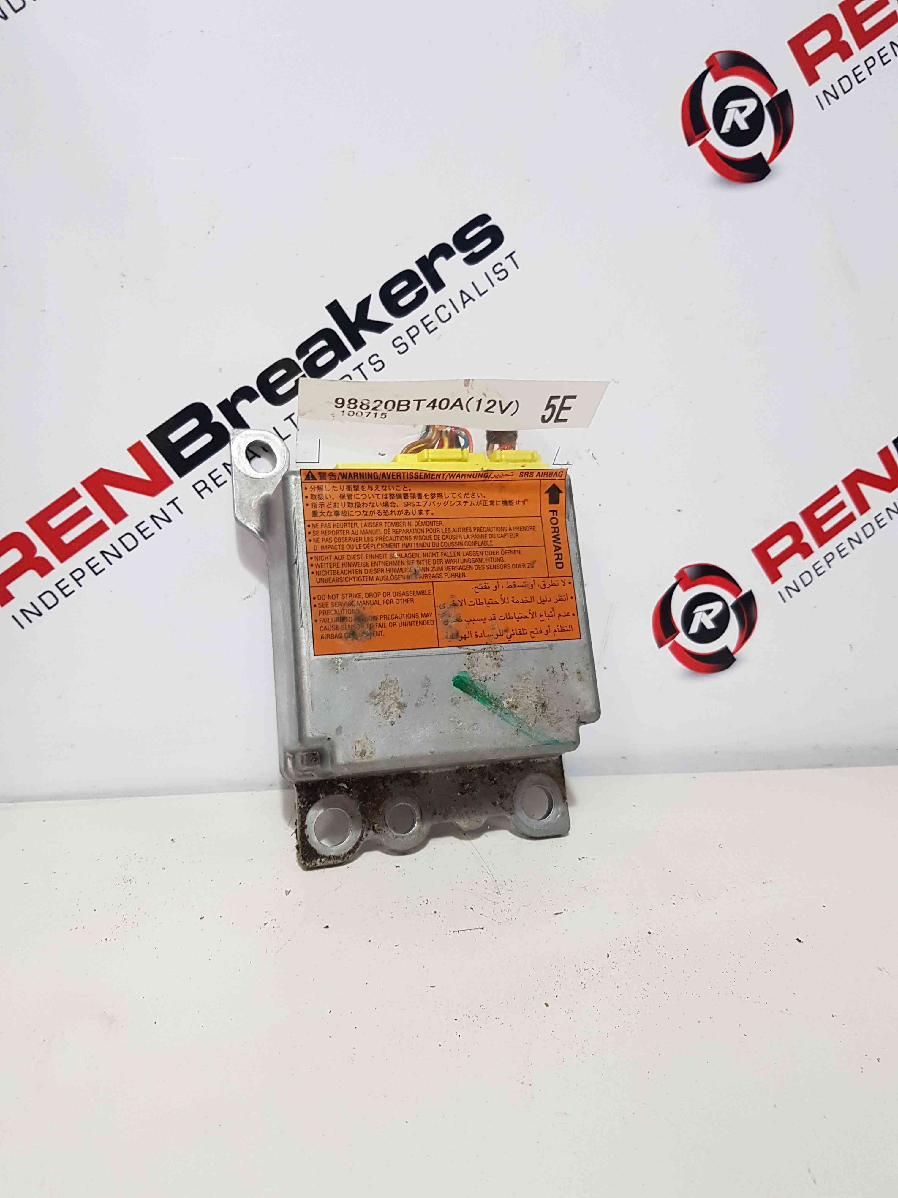 Thumb 7 Nissan Qashqai 2006-2013 Airbag Module Computer 98820Bt40a
