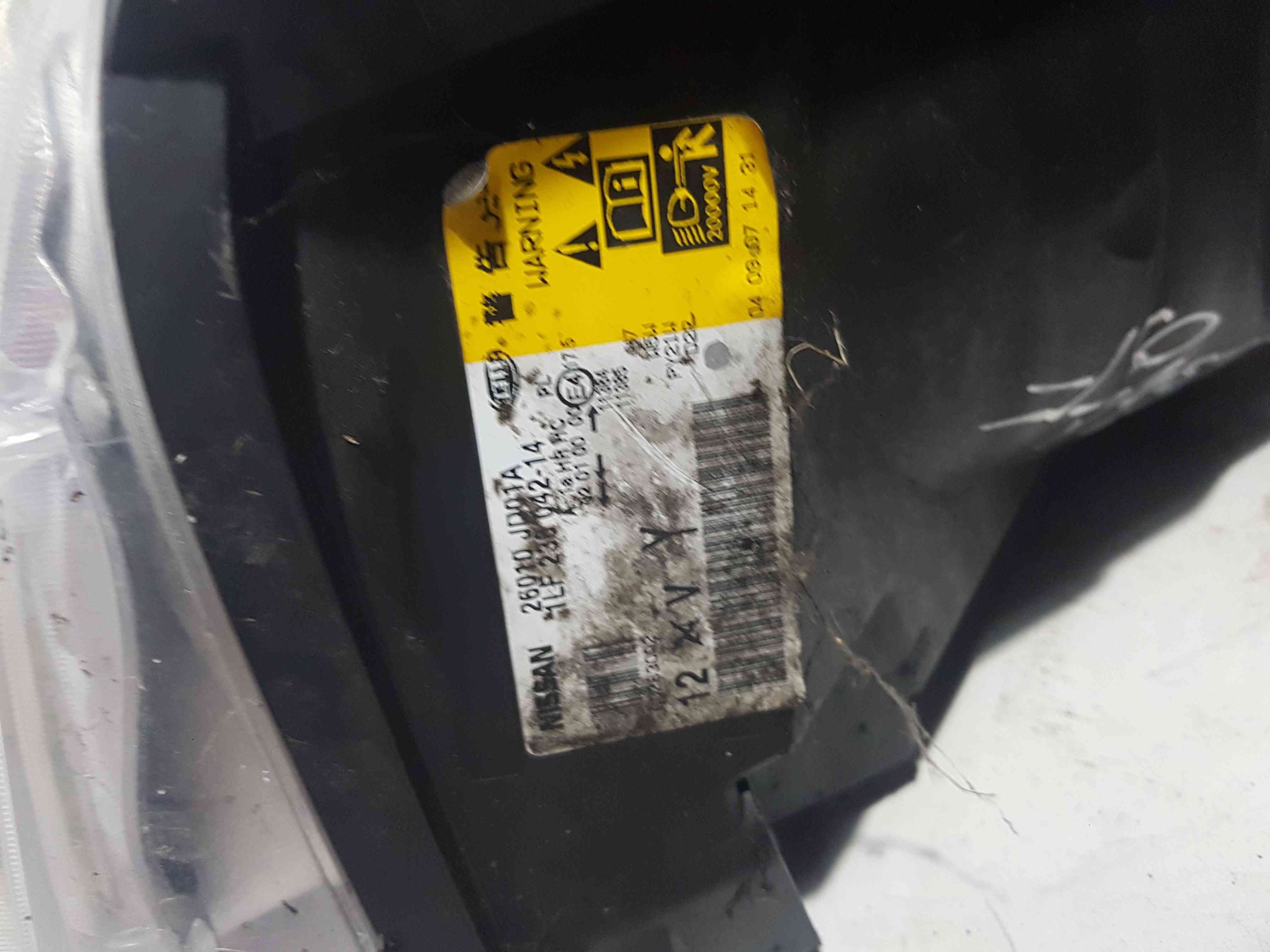 Thumb 4 Nissan Qashqai 2006-2013 OSF Front Driver Headlight 26010Jd01a