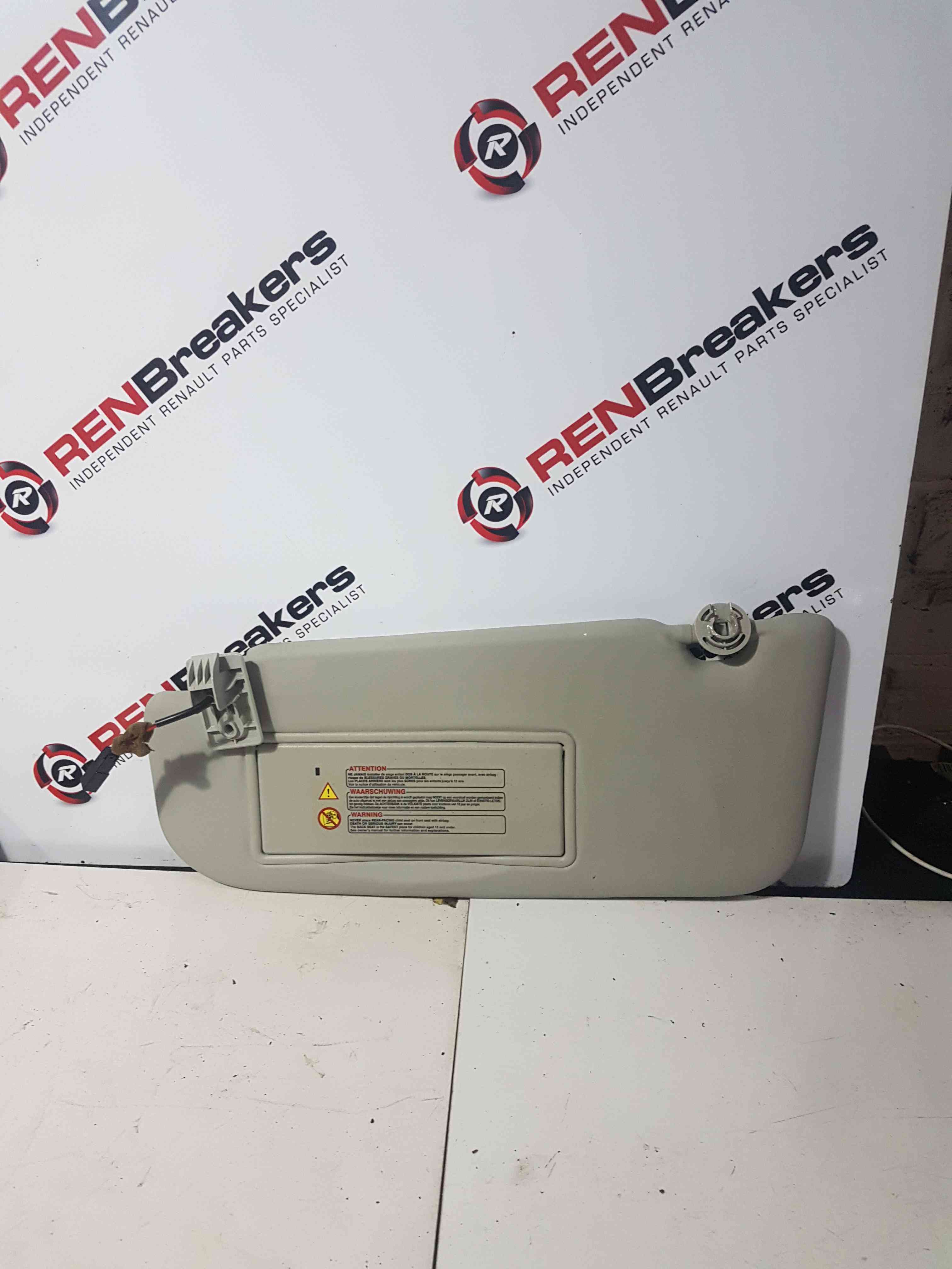 Thumb 7 Nissan Qashqai 2006-2013 Passenger NSF Front SUN Visor