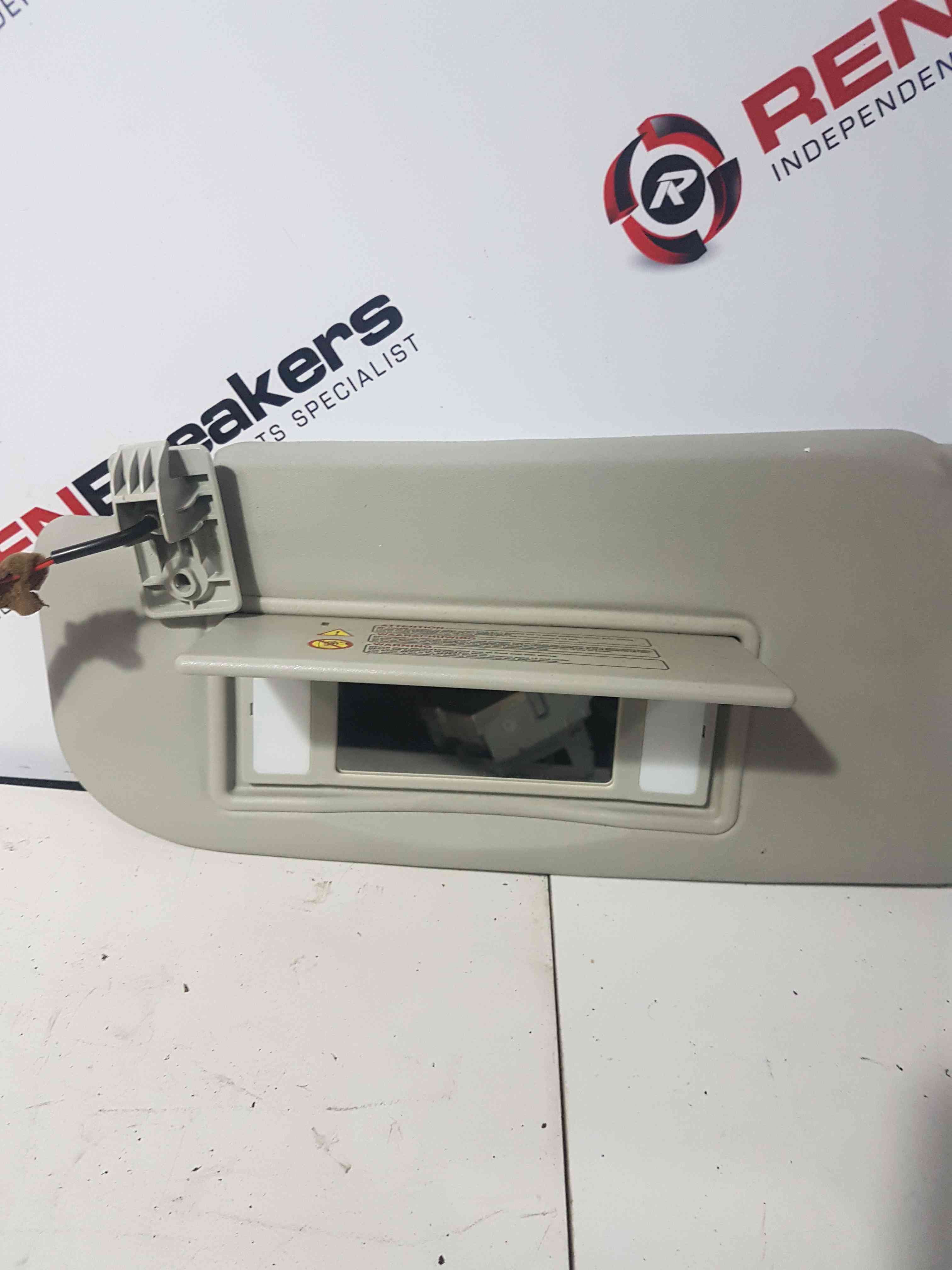 Thumb 5 Nissan Qashqai 2006-2013 Passenger NSF Front SUN Visor