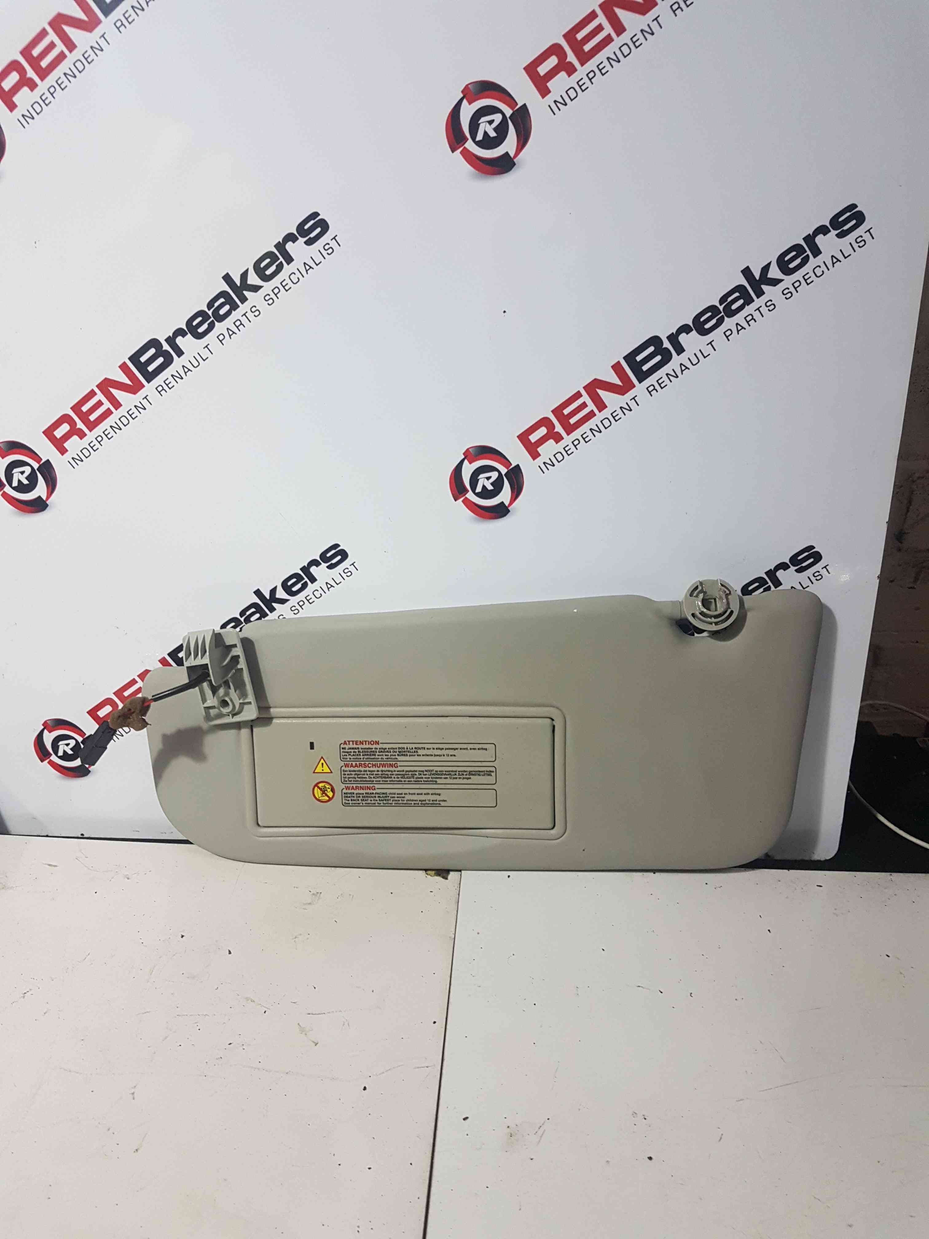 Thumb 9 Nissan Qashqai 2006-2013 Passenger NSF Front SUN Visor