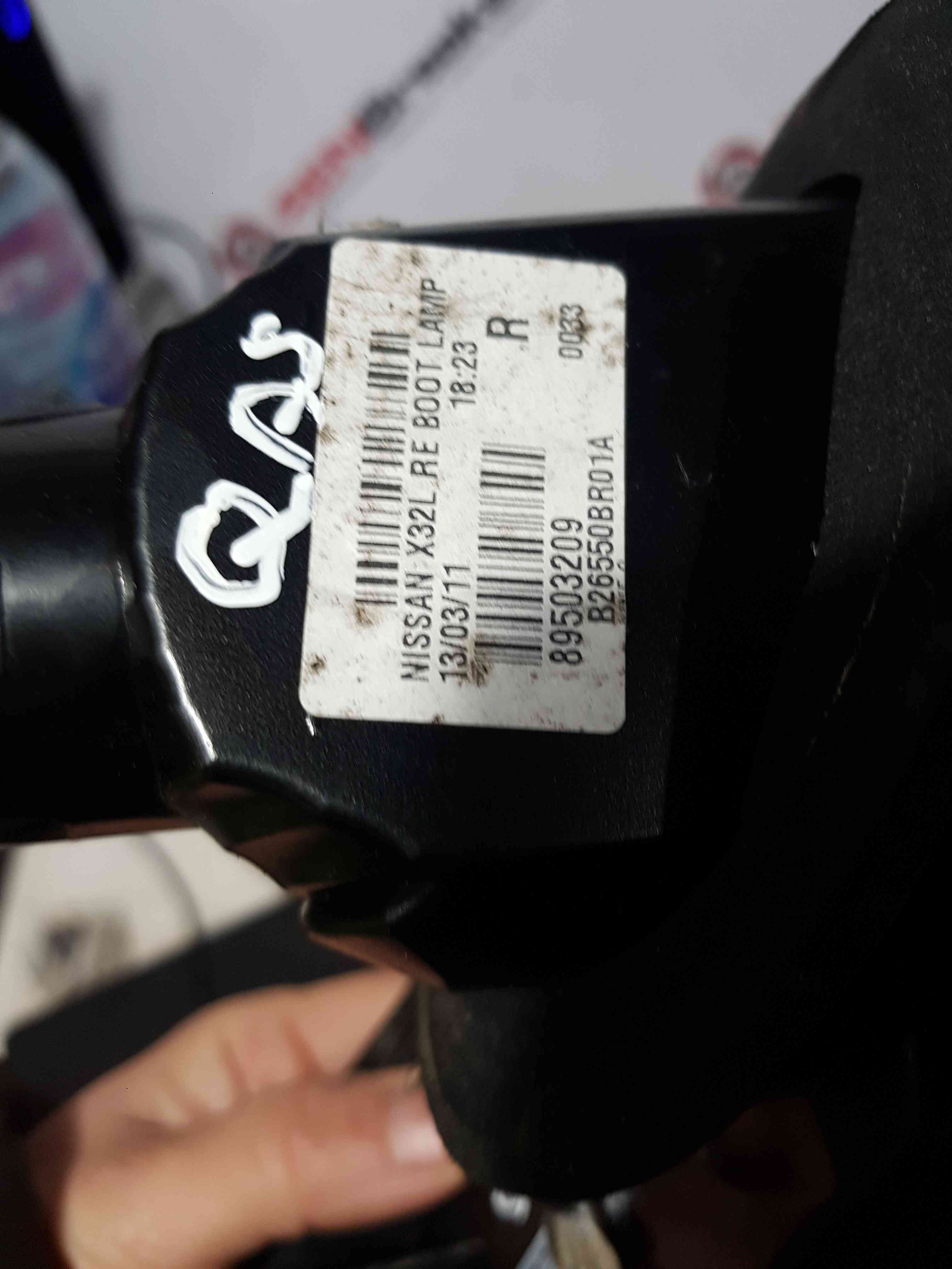 Thumb 7 Nissan Qashqai 2006-2013 Passenger NSR Rear Boot Inner Brake Light  B26550BR01A