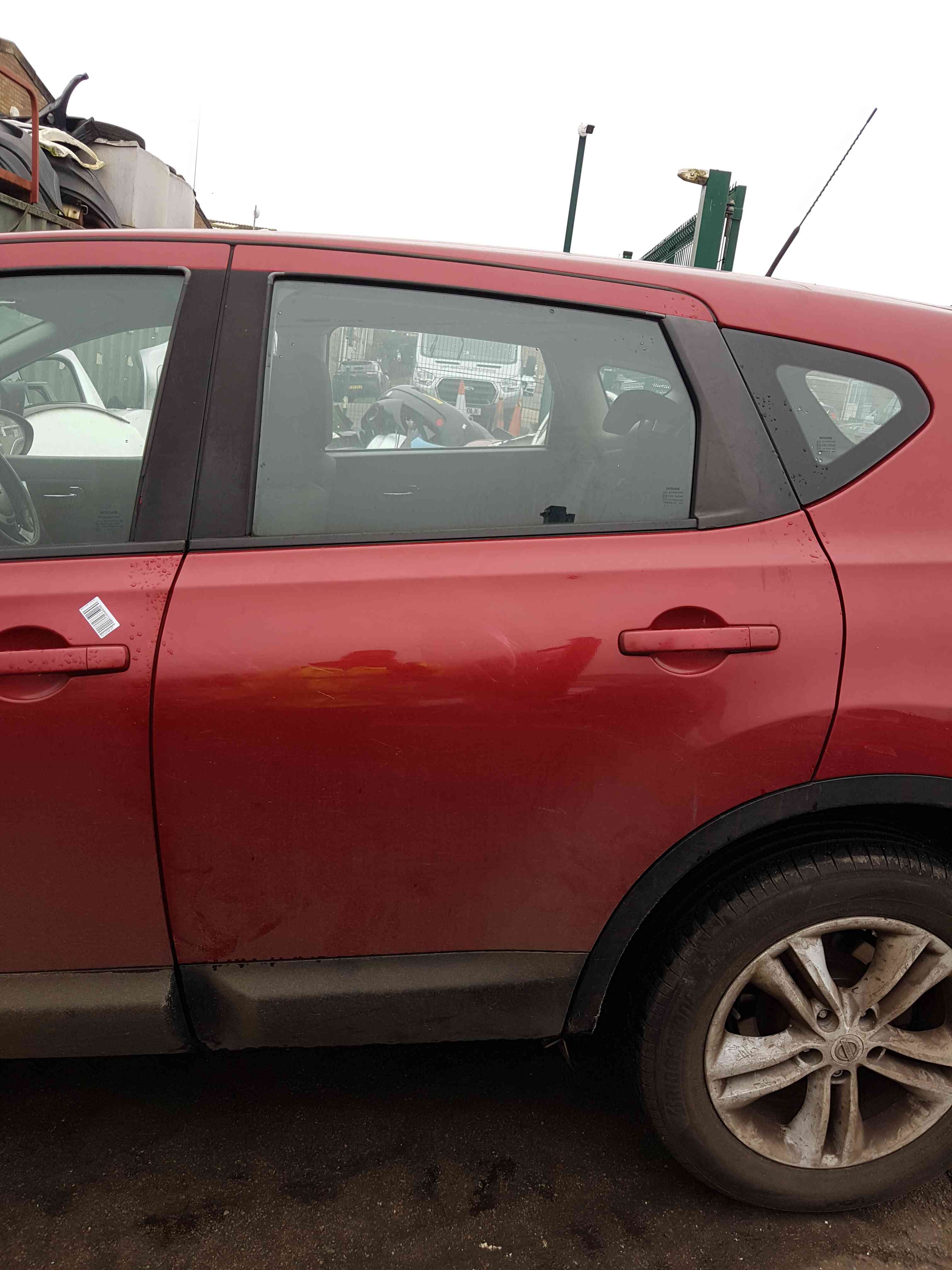 Thumb 3 Nissan Qashqai 2006-2013 Passenger NSR Rear Door RED Naj