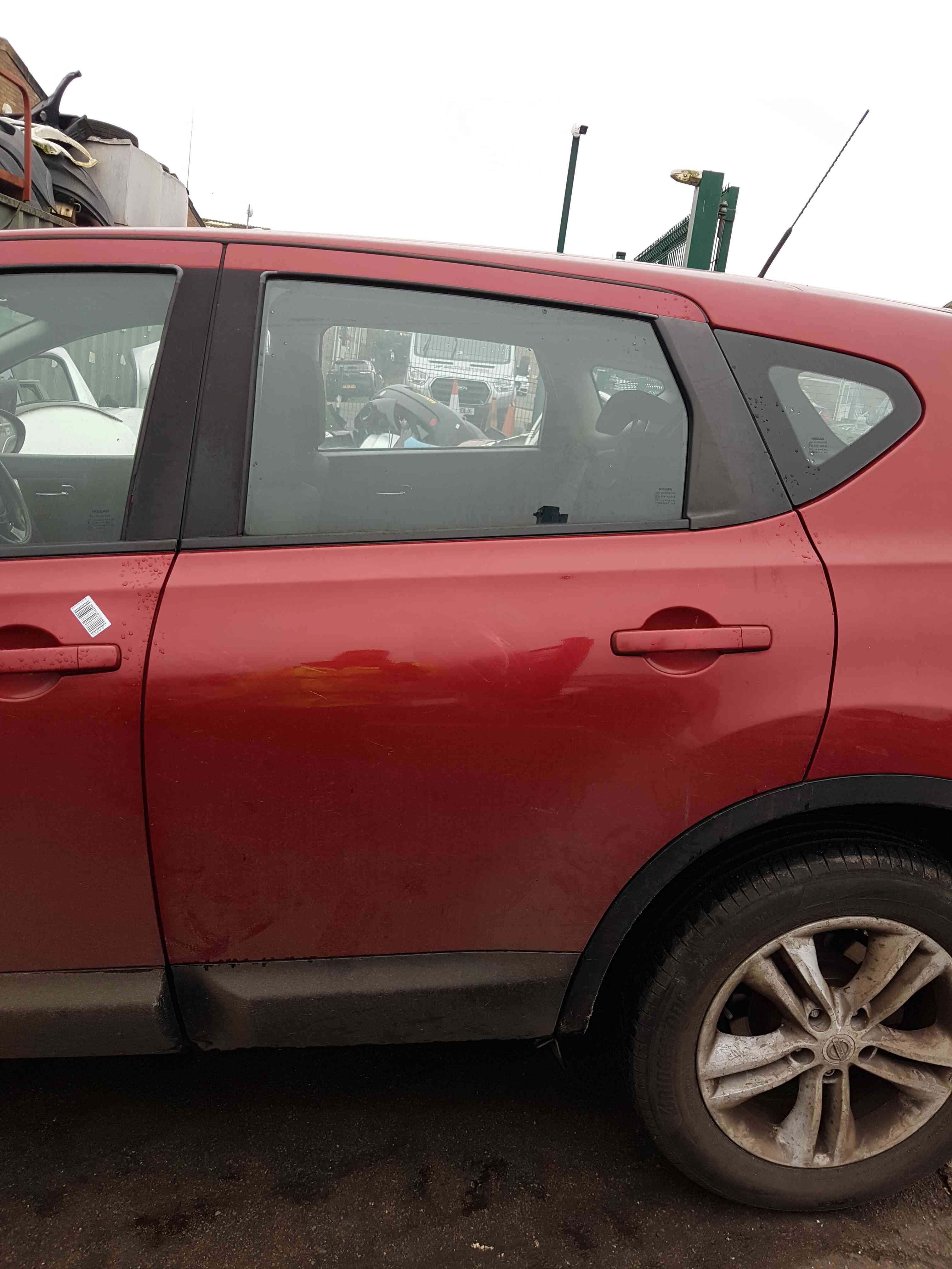 Thumb 4 Nissan Qashqai 2006-2013 Passenger NSR Rear Door RED Naj