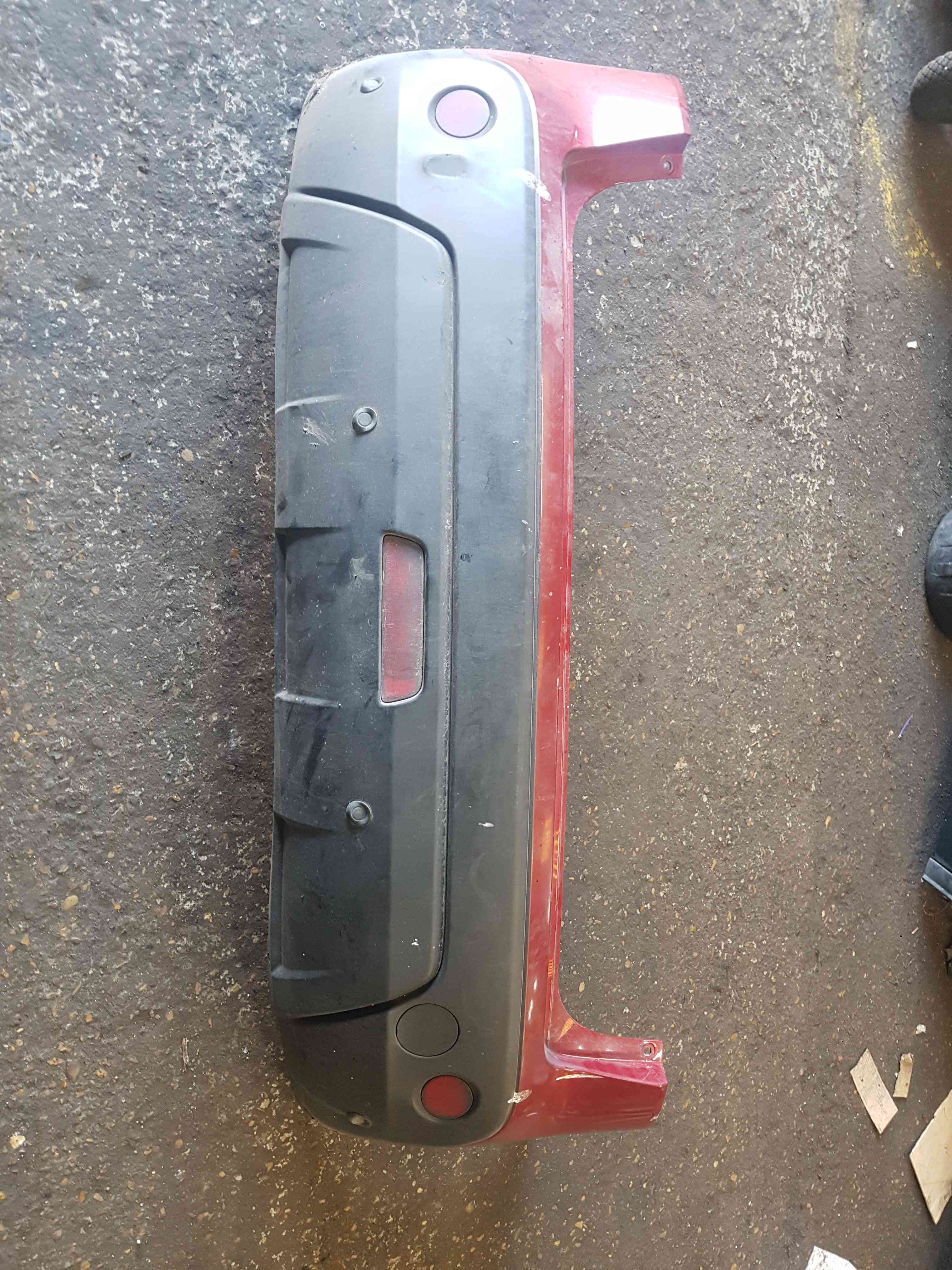 Thumb 7 Nissan Qashqai 2006-2013 Rear Bumper RED Naj + Sensors