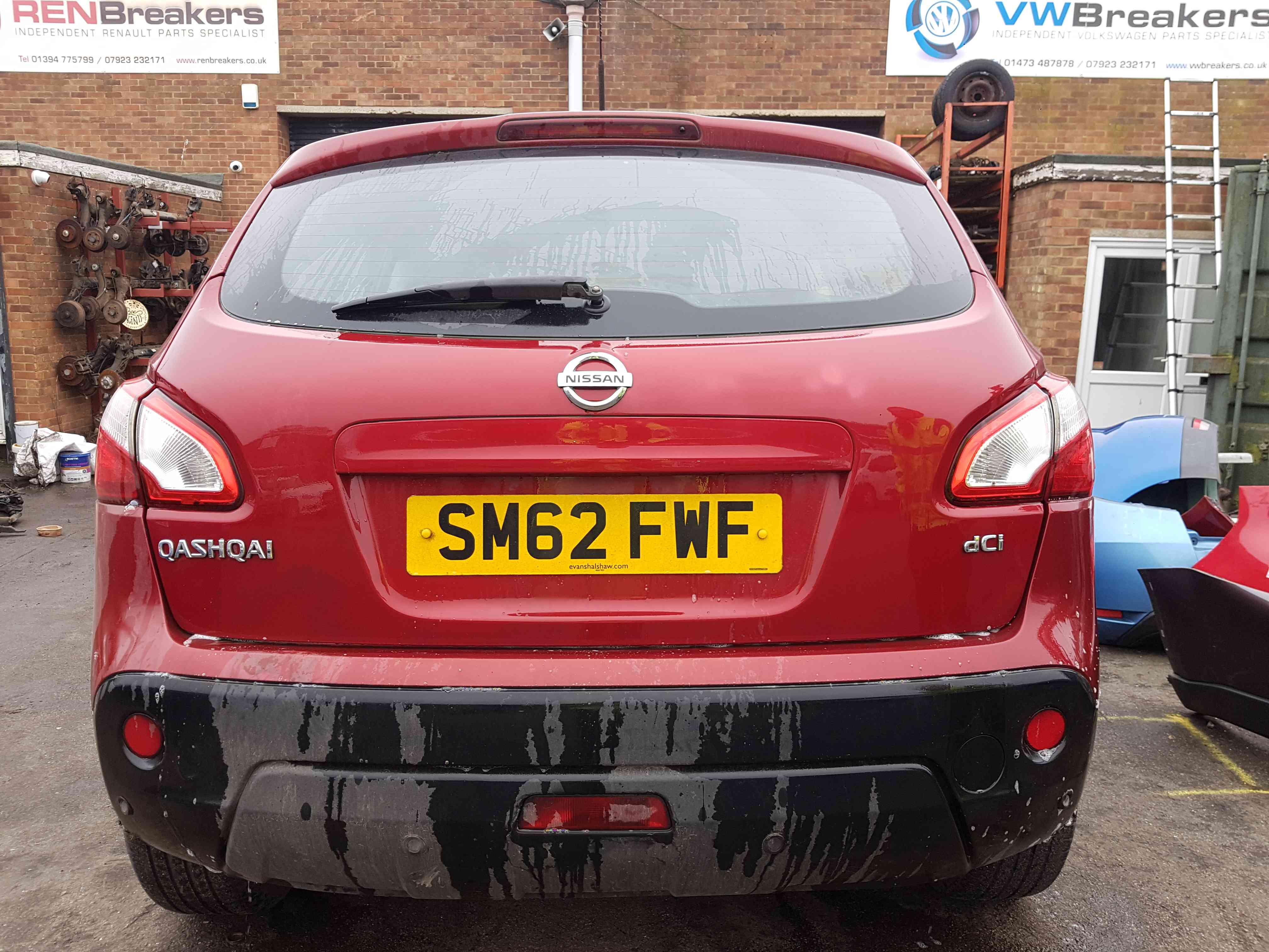 Thumb 7 Nissan Qashqai 2006-2013 Rear Tailgate Boot RED Naj