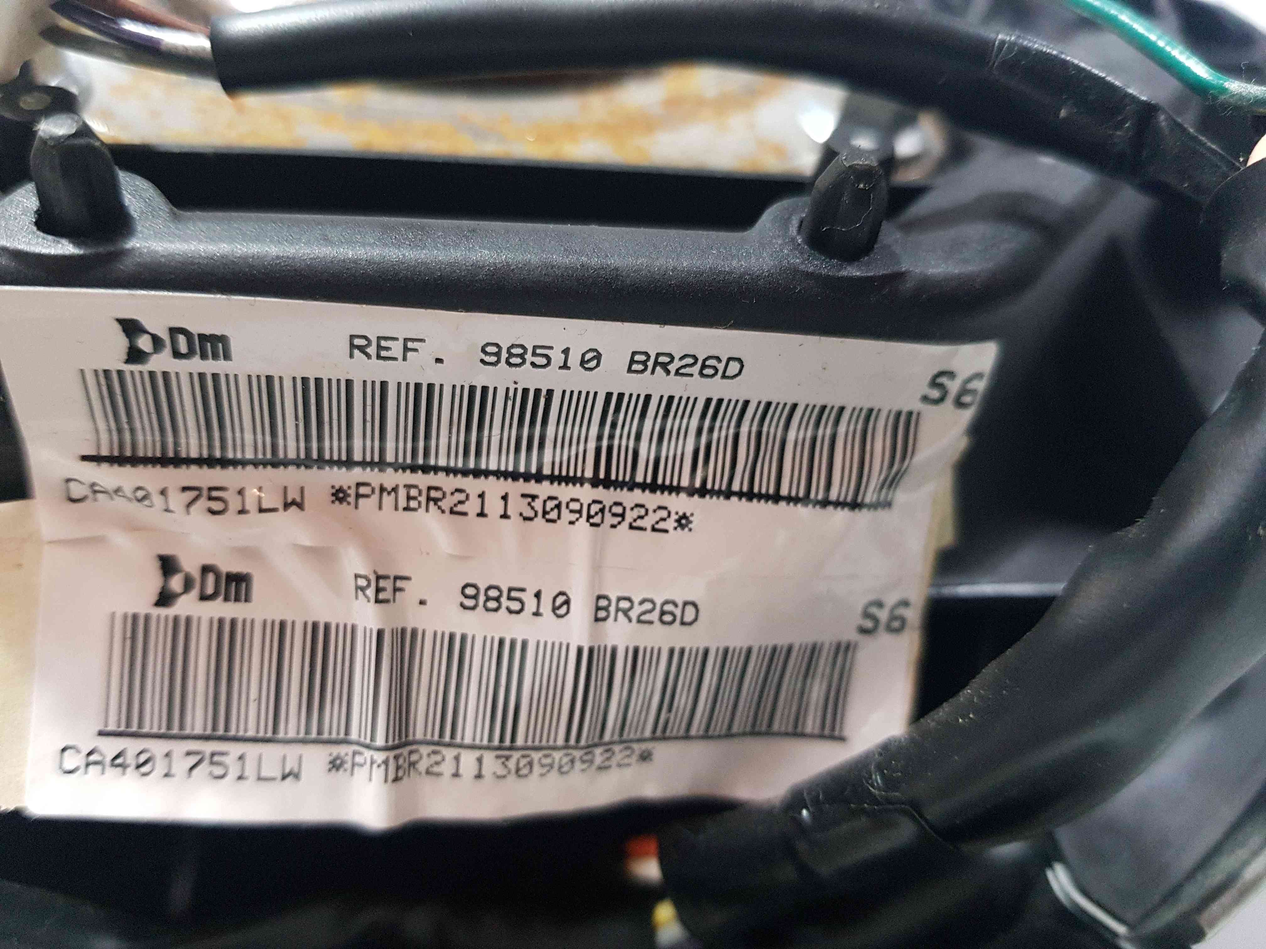 Thumb 11 Nissan Qashqai 2006-2013 Steering Wheel BAG 98510Br26d