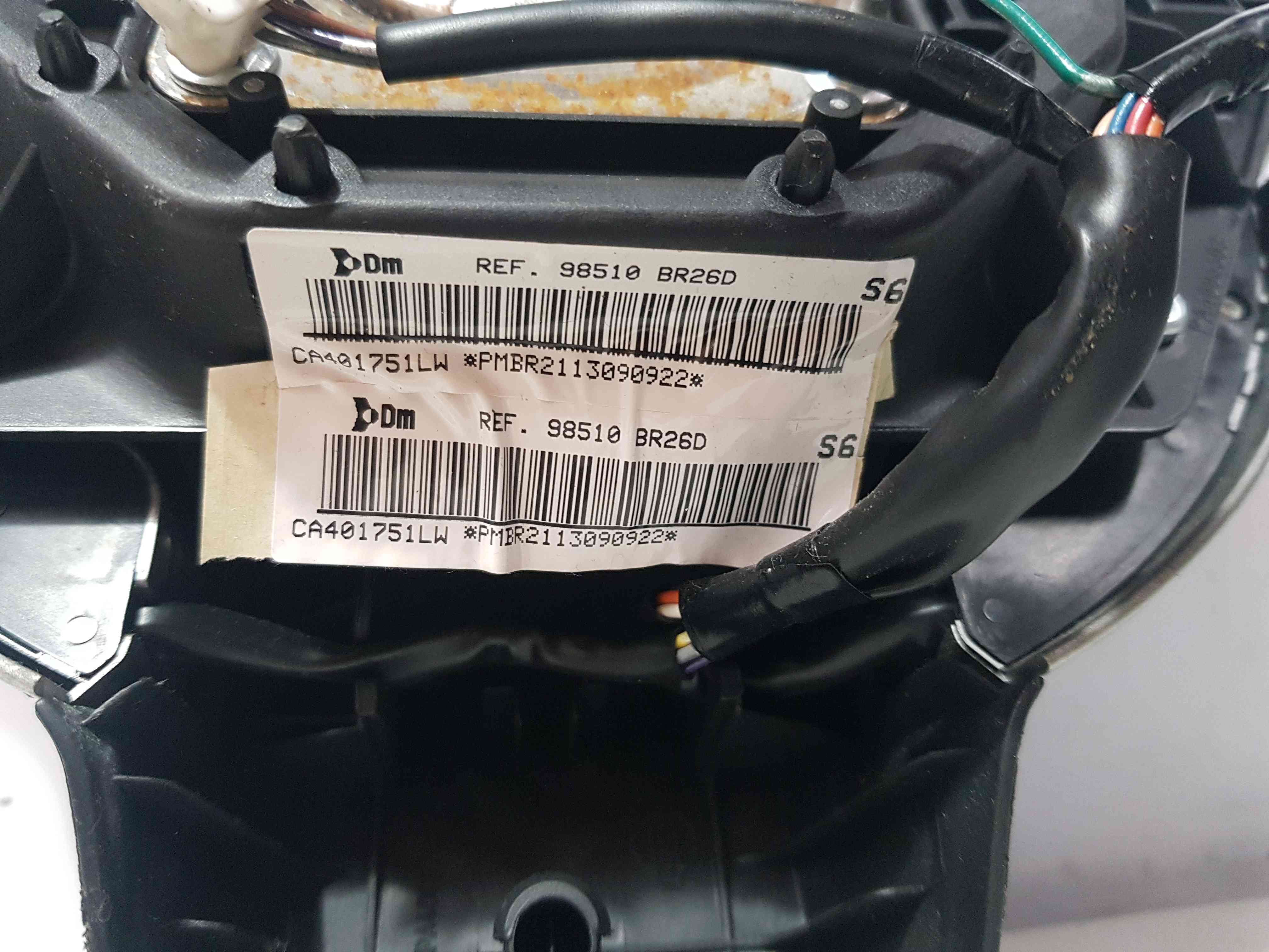 Thumb 10 Nissan Qashqai 2006-2013 Steering Wheel BAG 98510Br26d