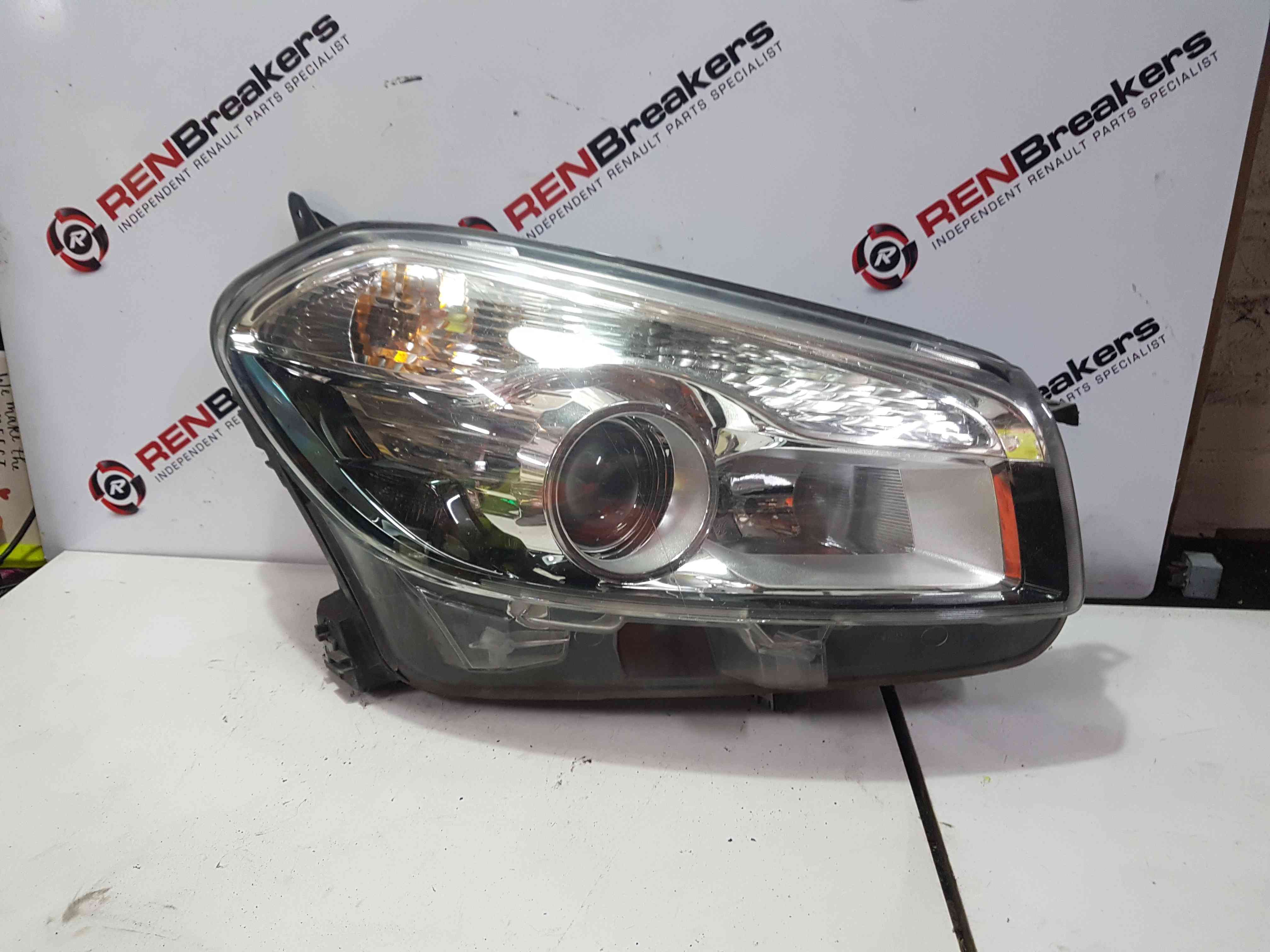 Thumb 3 Nissan Qashqai 2010-2013 OSF Front Driver Headlight 26010Br03a Damaged