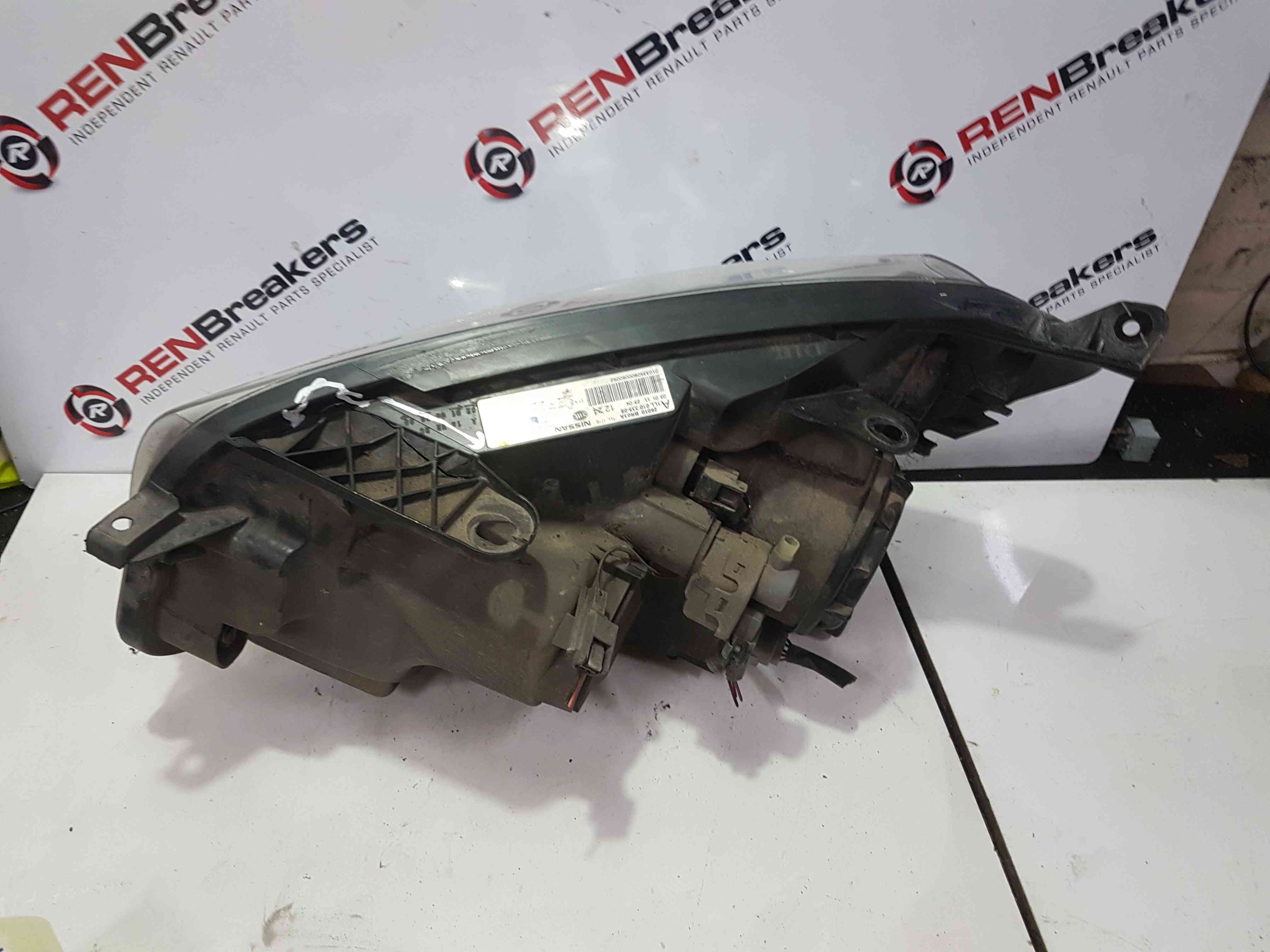 Thumb 7 Nissan Qashqai 2010-2013 OSF Front Driver Headlight 26010Br03a Damaged