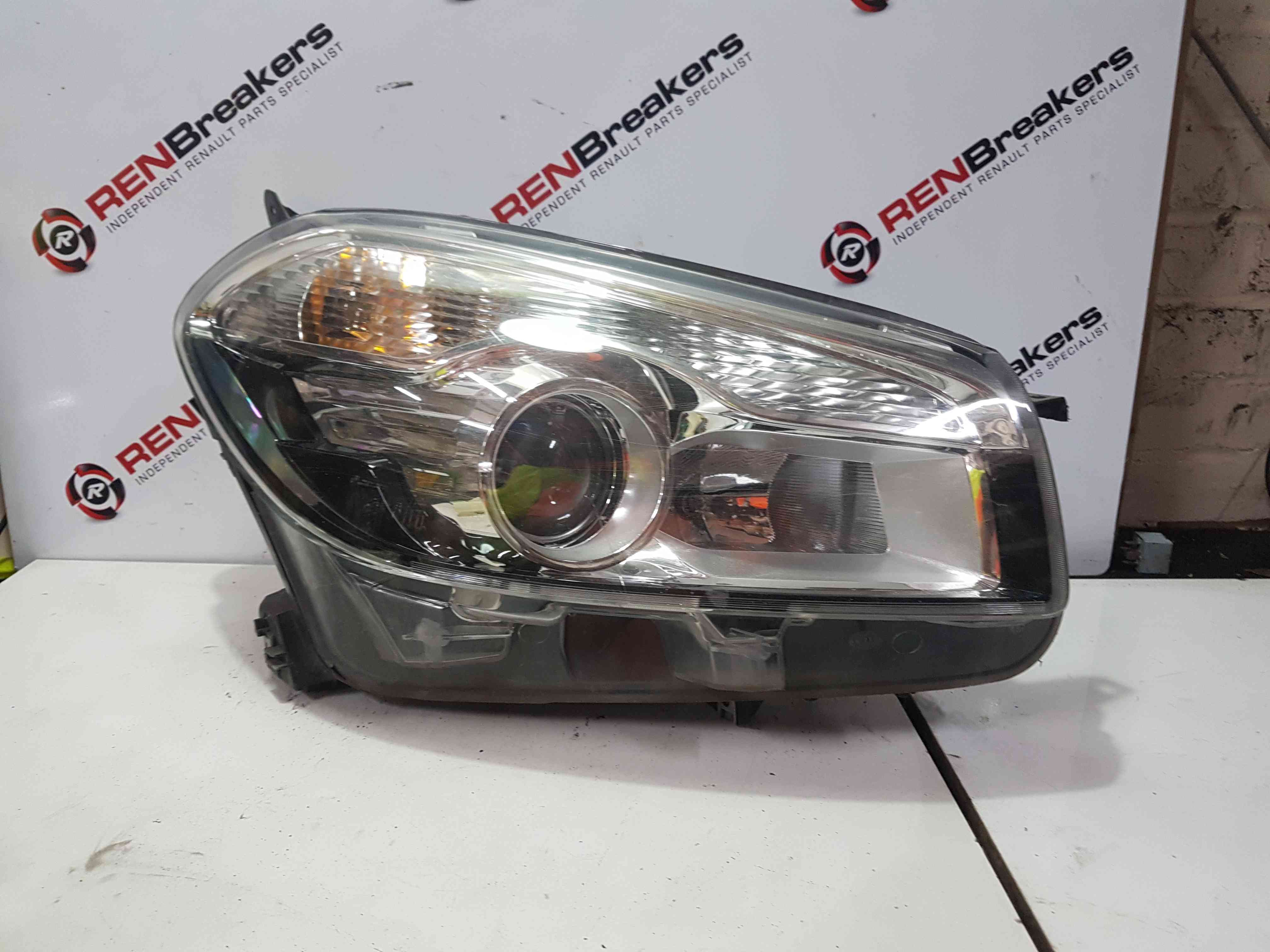 Thumb 9 Nissan Qashqai 2010-2013 OSF Front Driver Headlight 26010Br03a Damaged