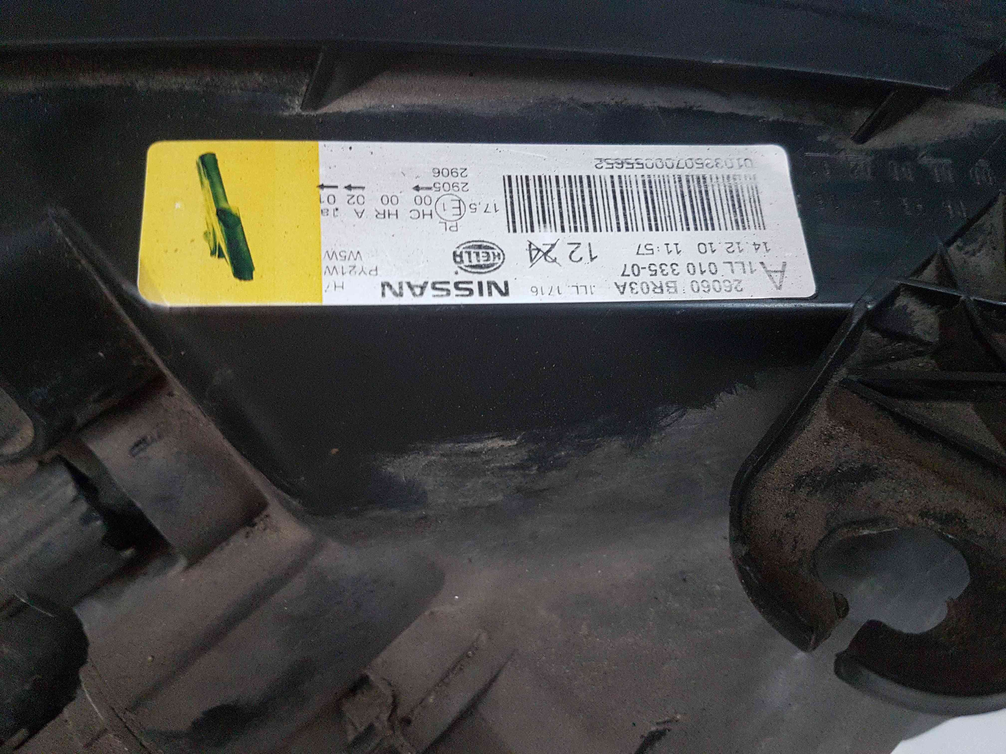Thumb 6 Nissan Qashqai 2010-2013 Passenger NSF Front Headlight 26060Br03a